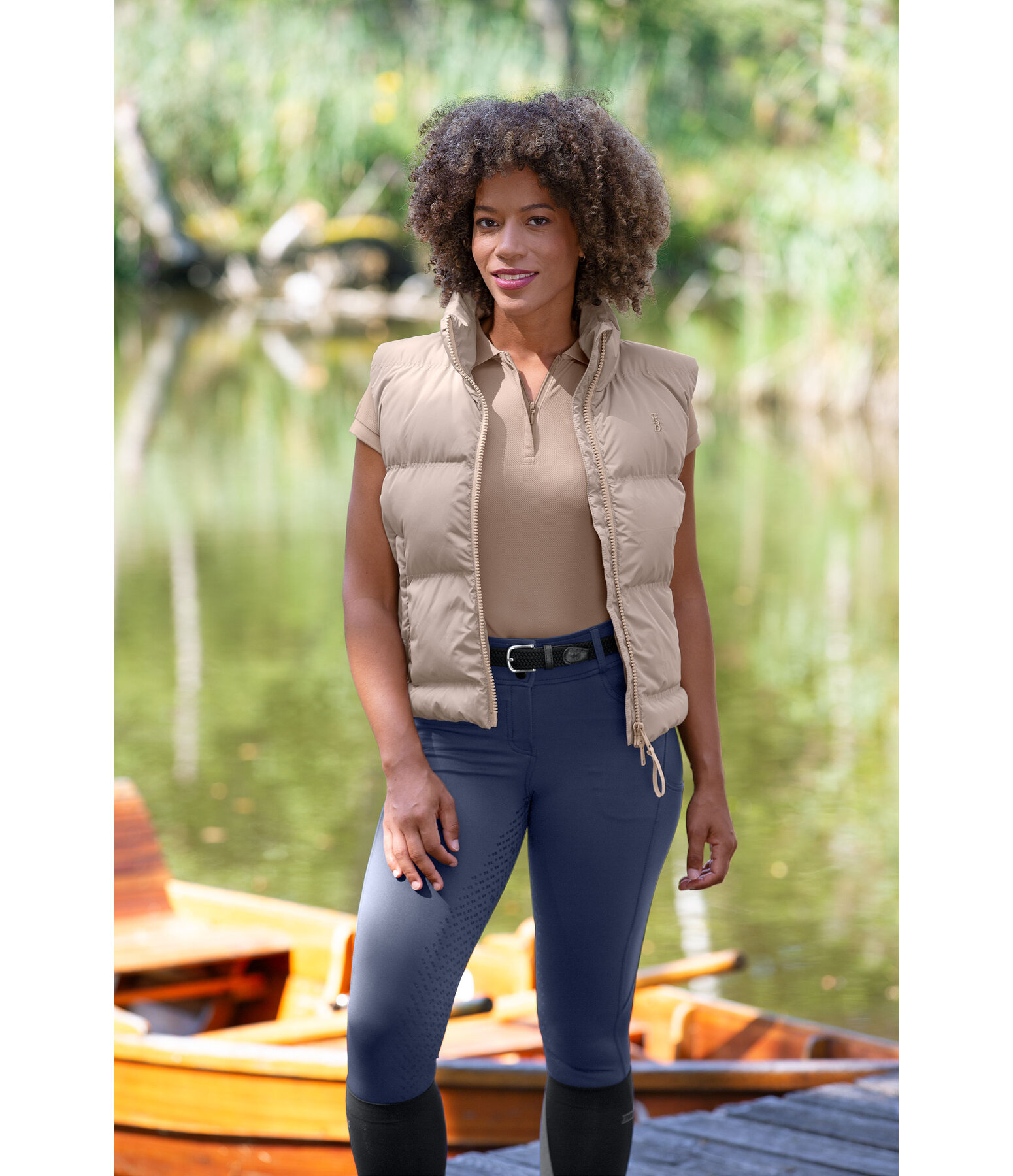 Gilet cropped trapuntato Miah