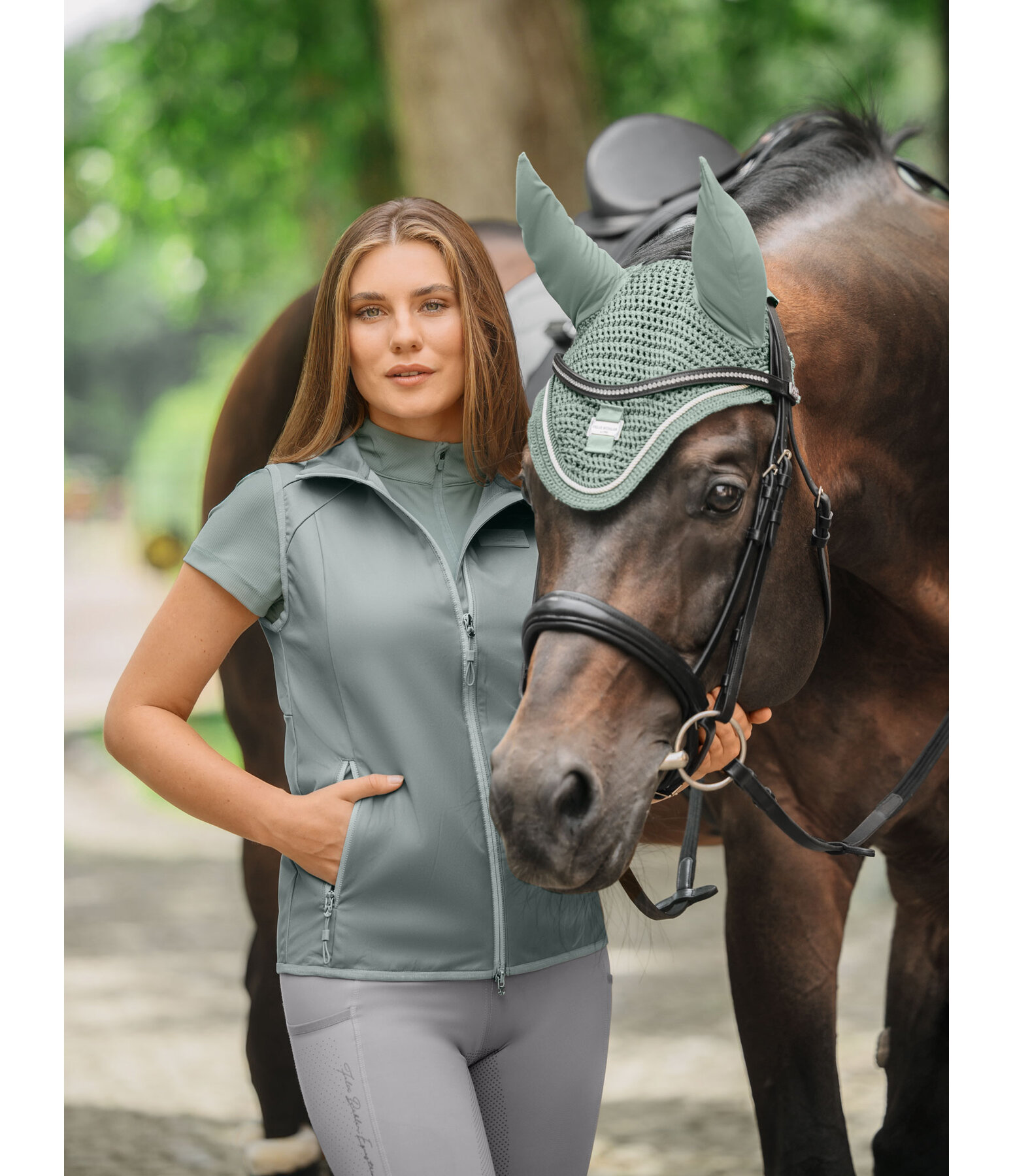 Gilet da equitazione softshell Leona