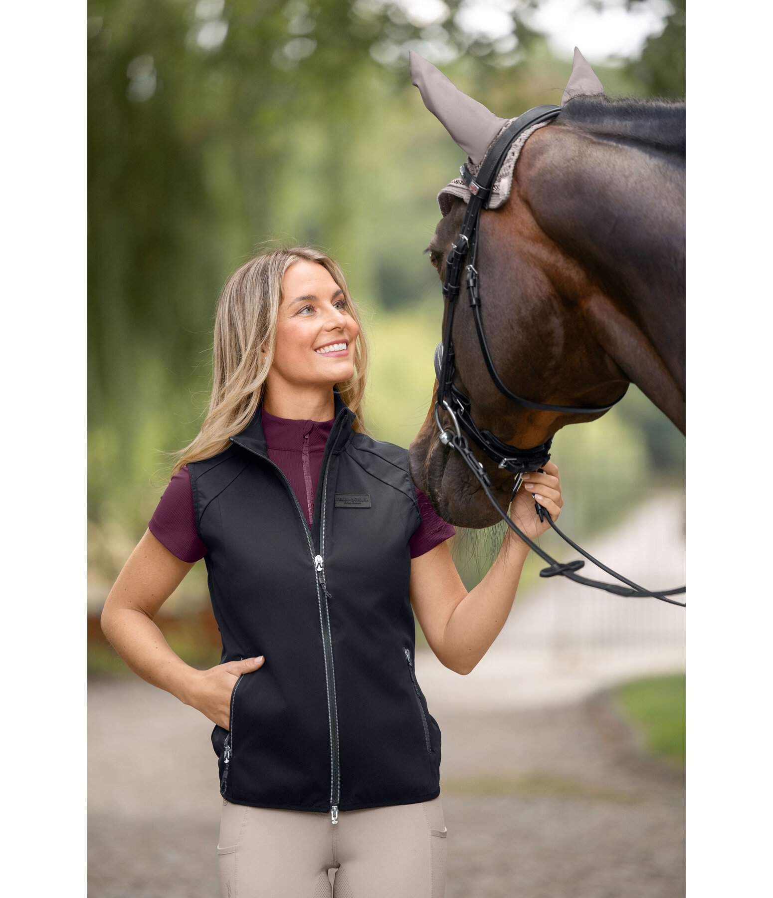 Gilet da equitazione softshell Leona
