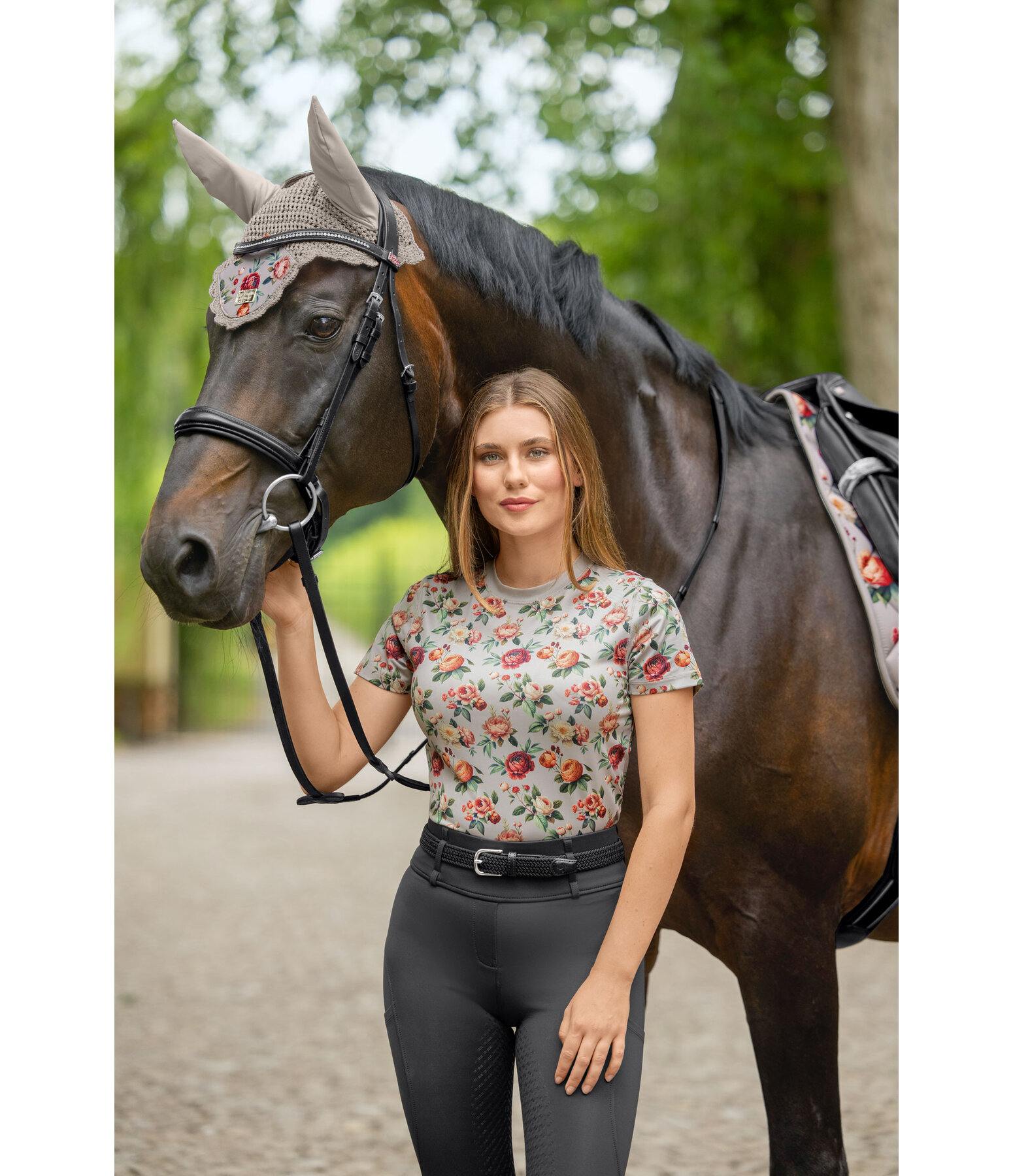 T-shirt cropped funzionale Fleur