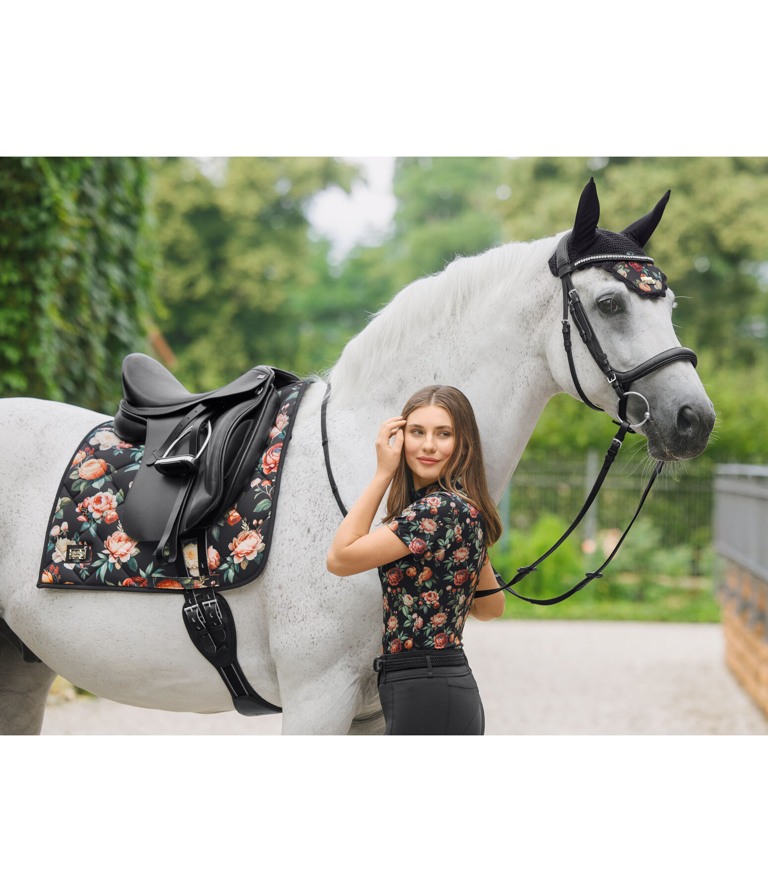 T-shirt funzionale con zip Fleur