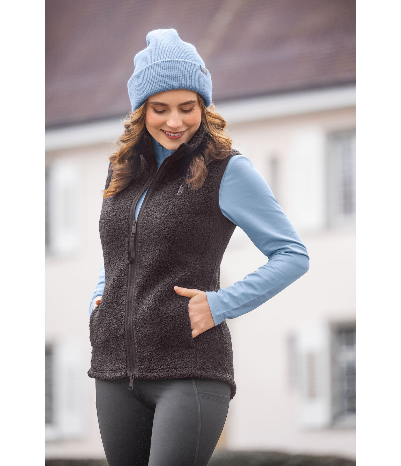 Gilet in pelliccia sintetica Emma