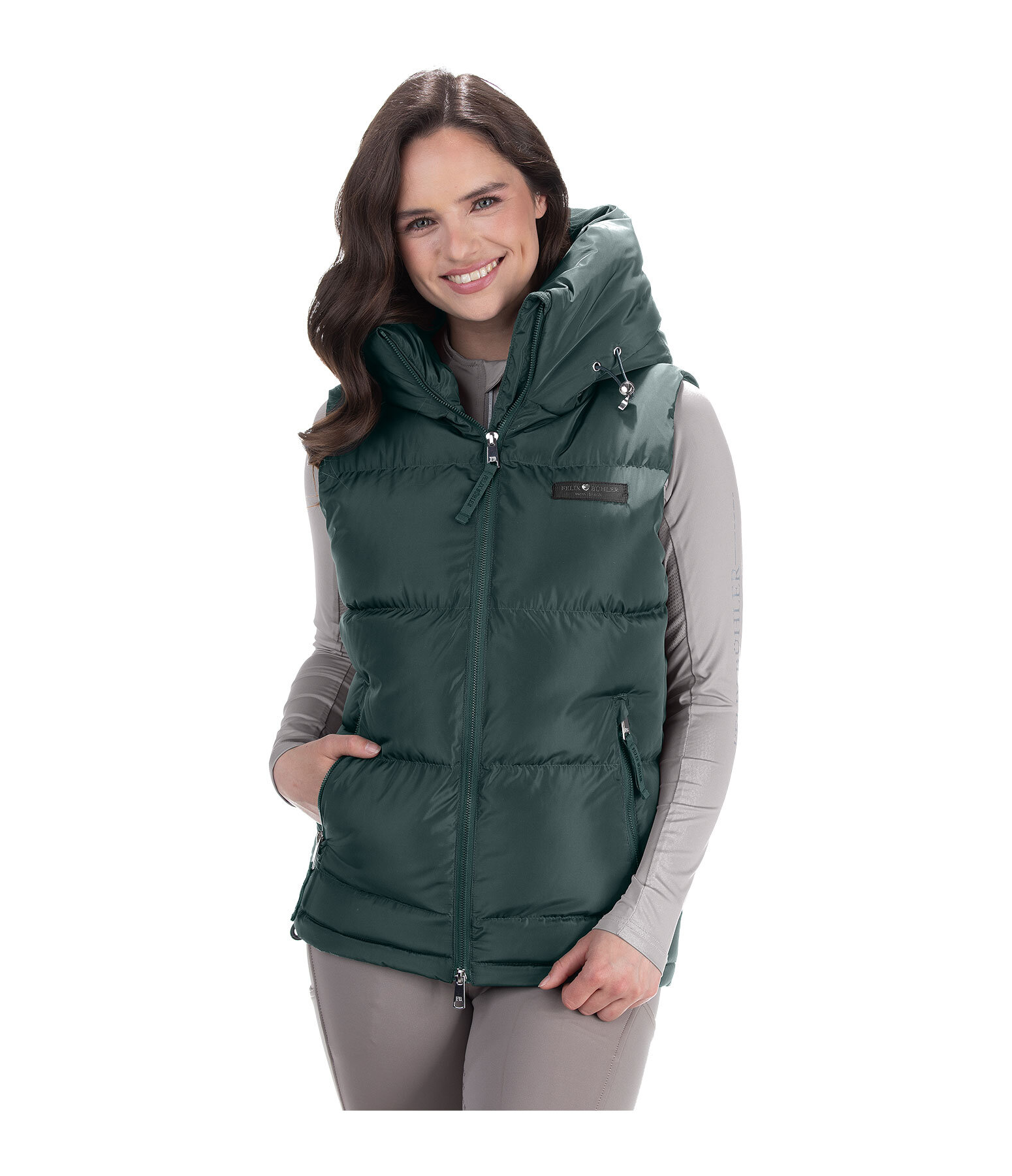 Gilet da equitazione con cappuccio Kaya