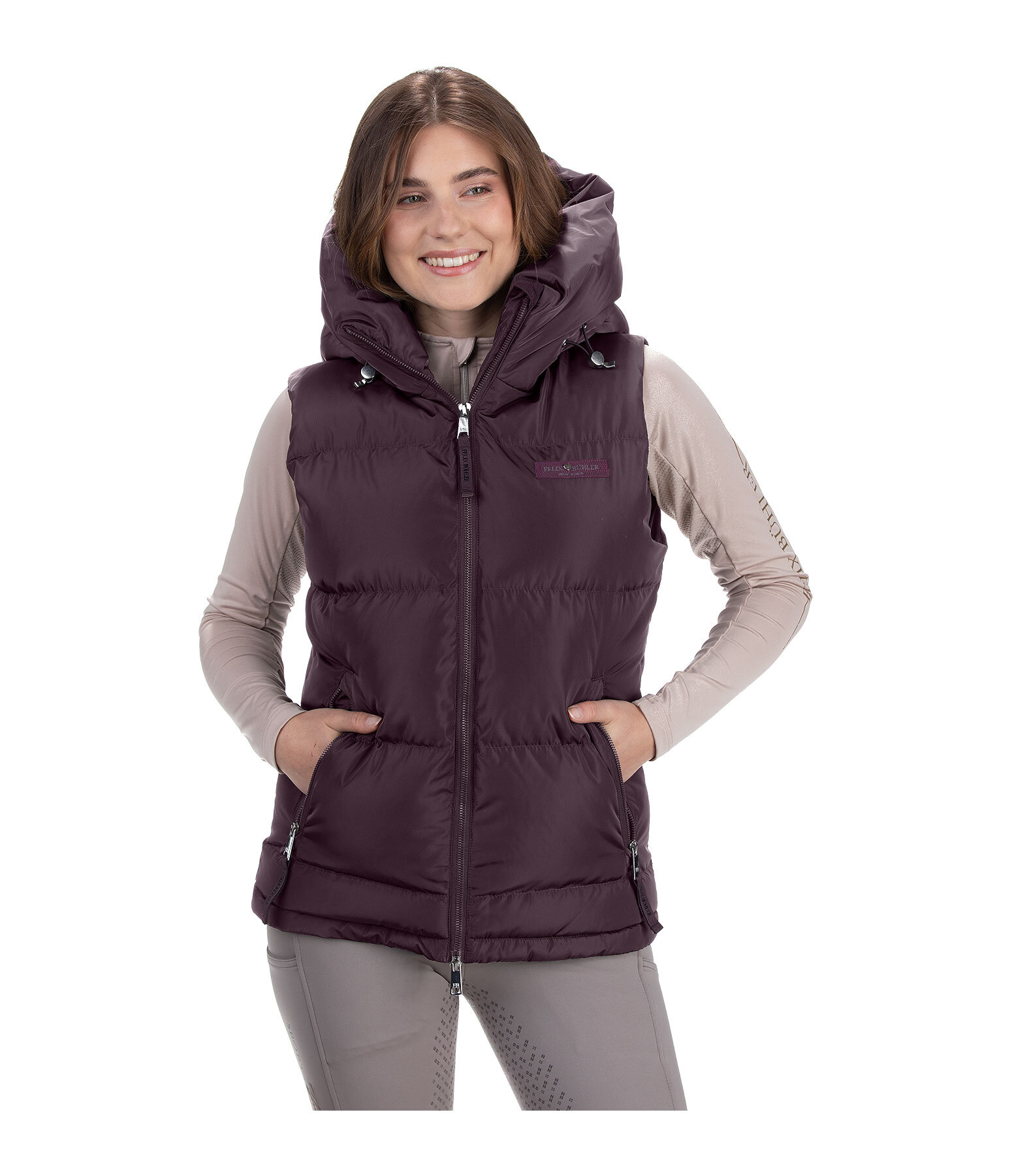 Gilet da equitazione con cappuccio Kaya