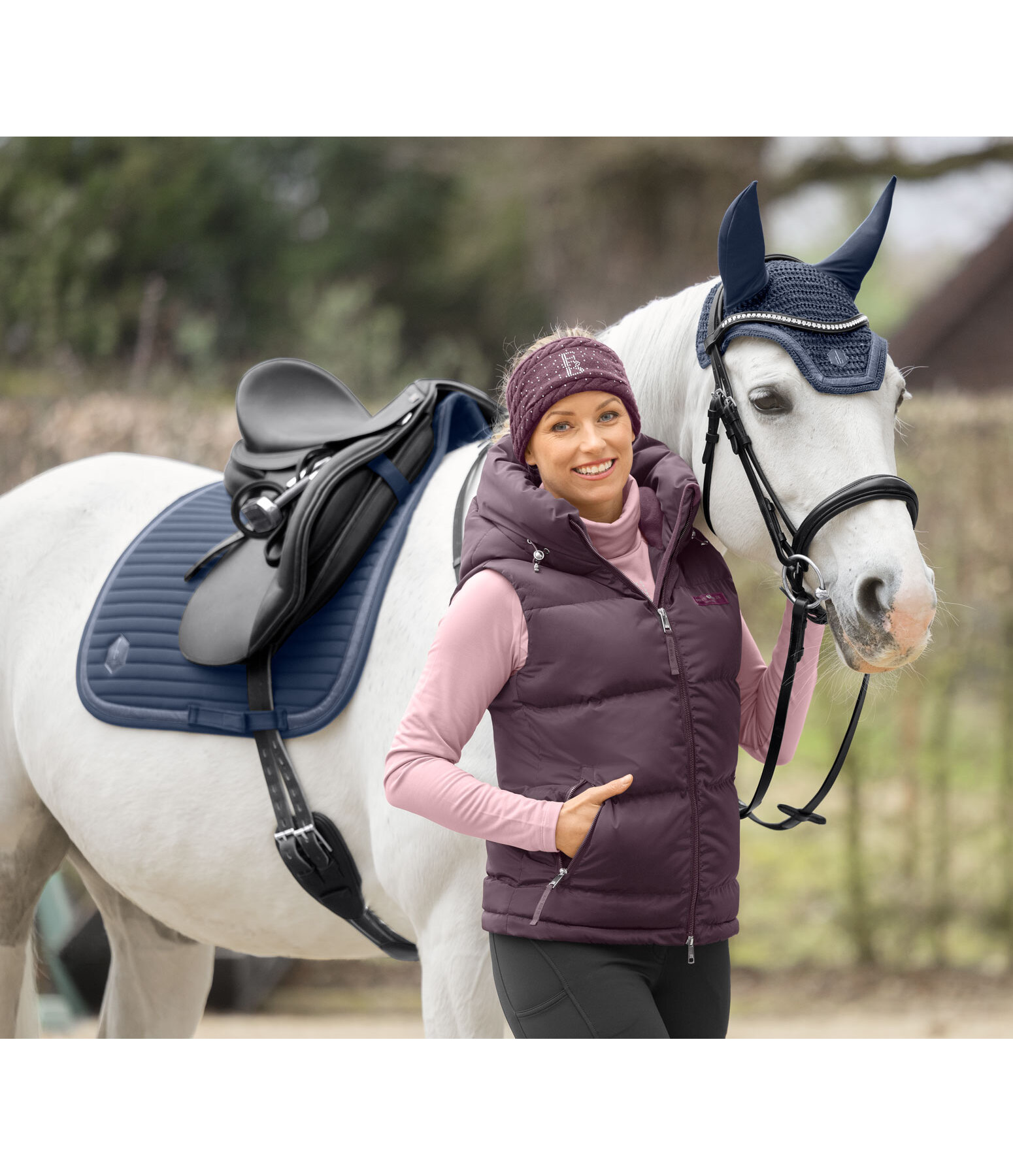 Gilet da equitazione con cappuccio Kaya