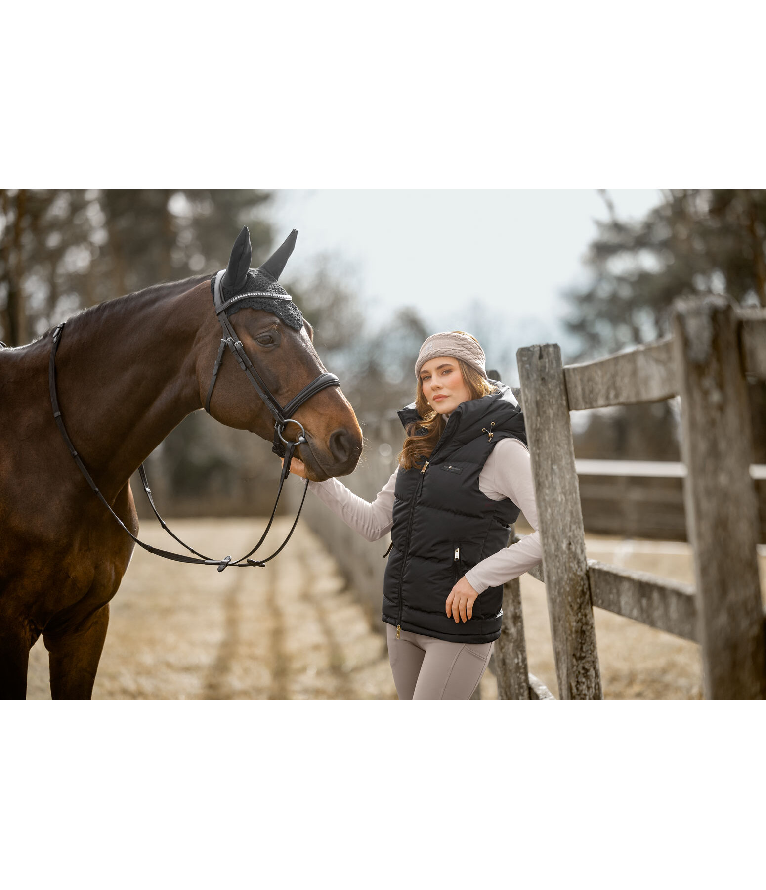 Gilet da equitazione con cappuccio Kaya