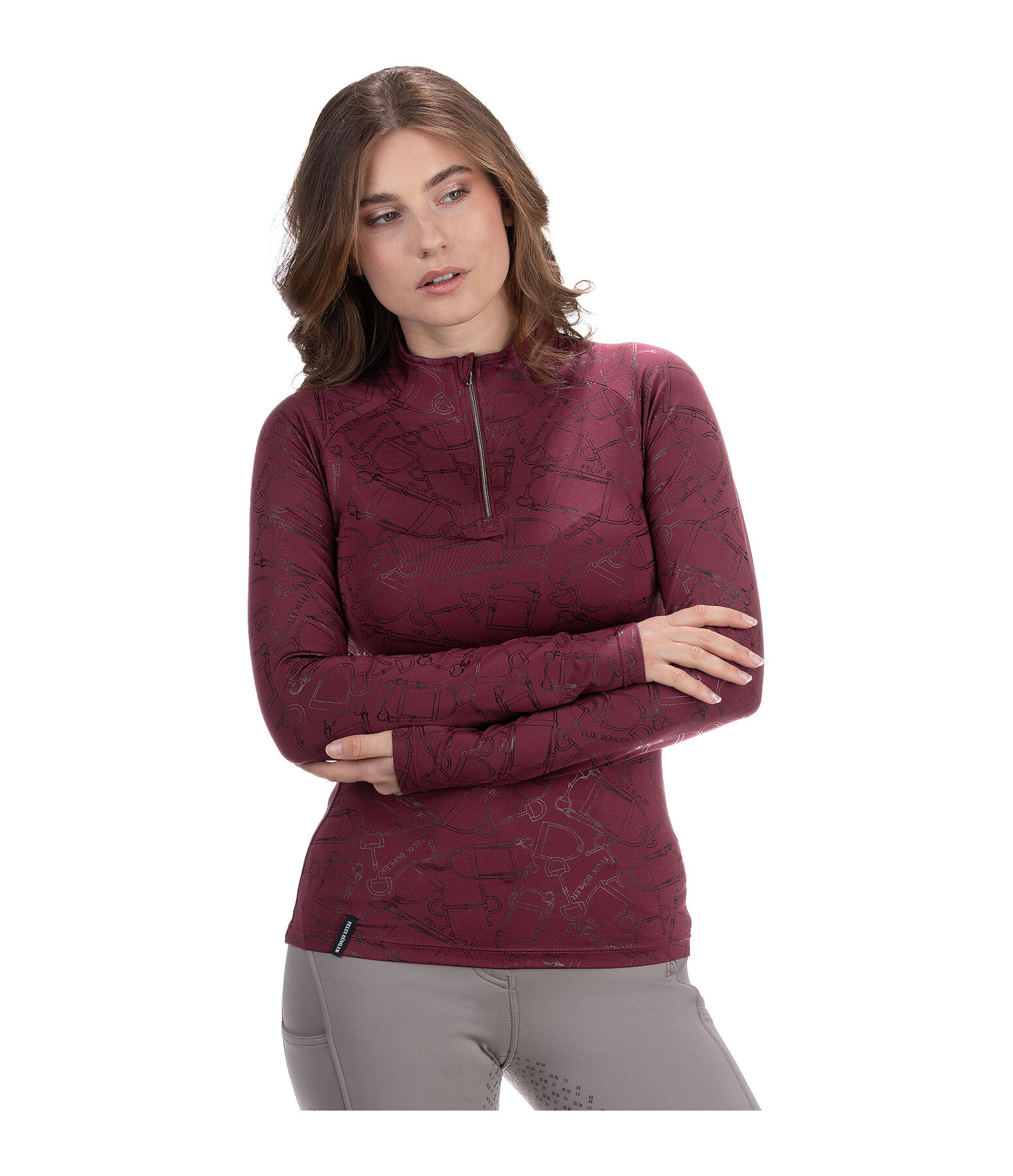 Maglia funzionale con zip Julia