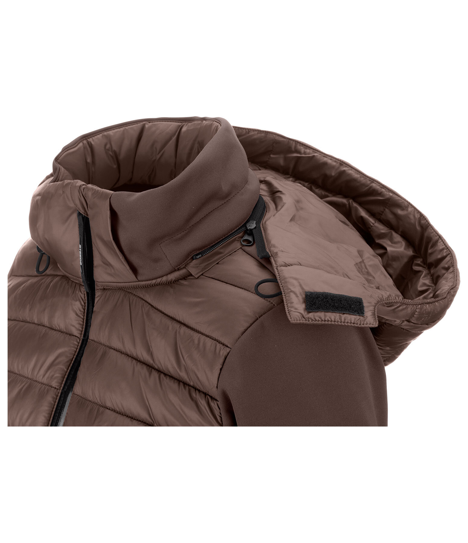 Giacca da equitazione combinata softshell con cappuccio Sabine