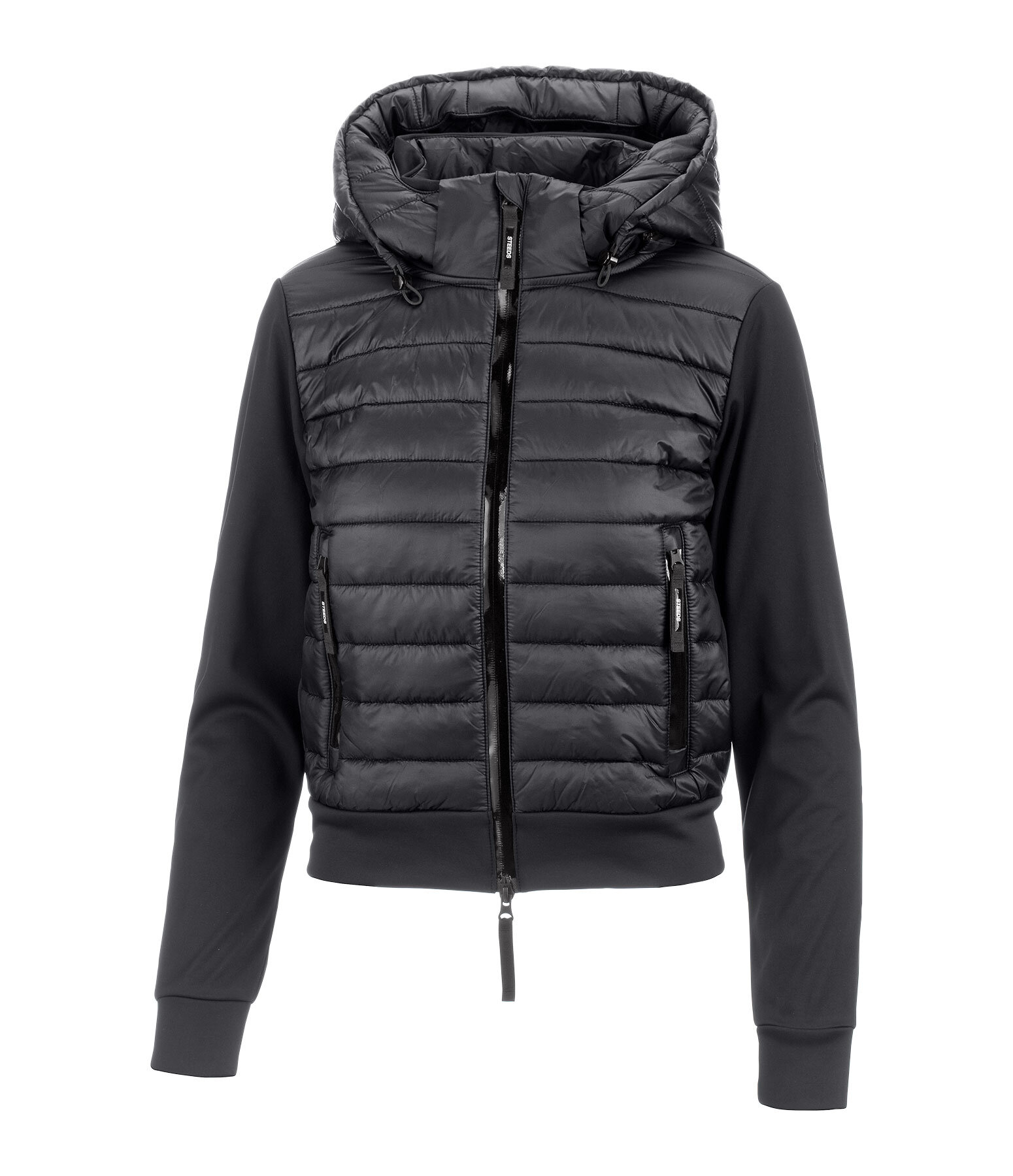 Giacca da equitazione combinata softshell con cappuccio Sabine