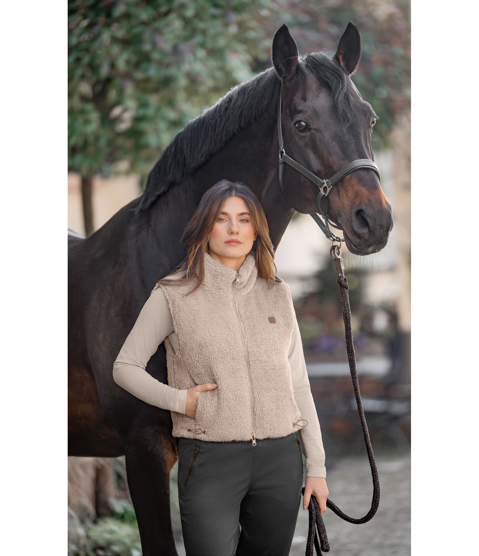 Gilet reversibile in pelliccia sintetica Kathrin