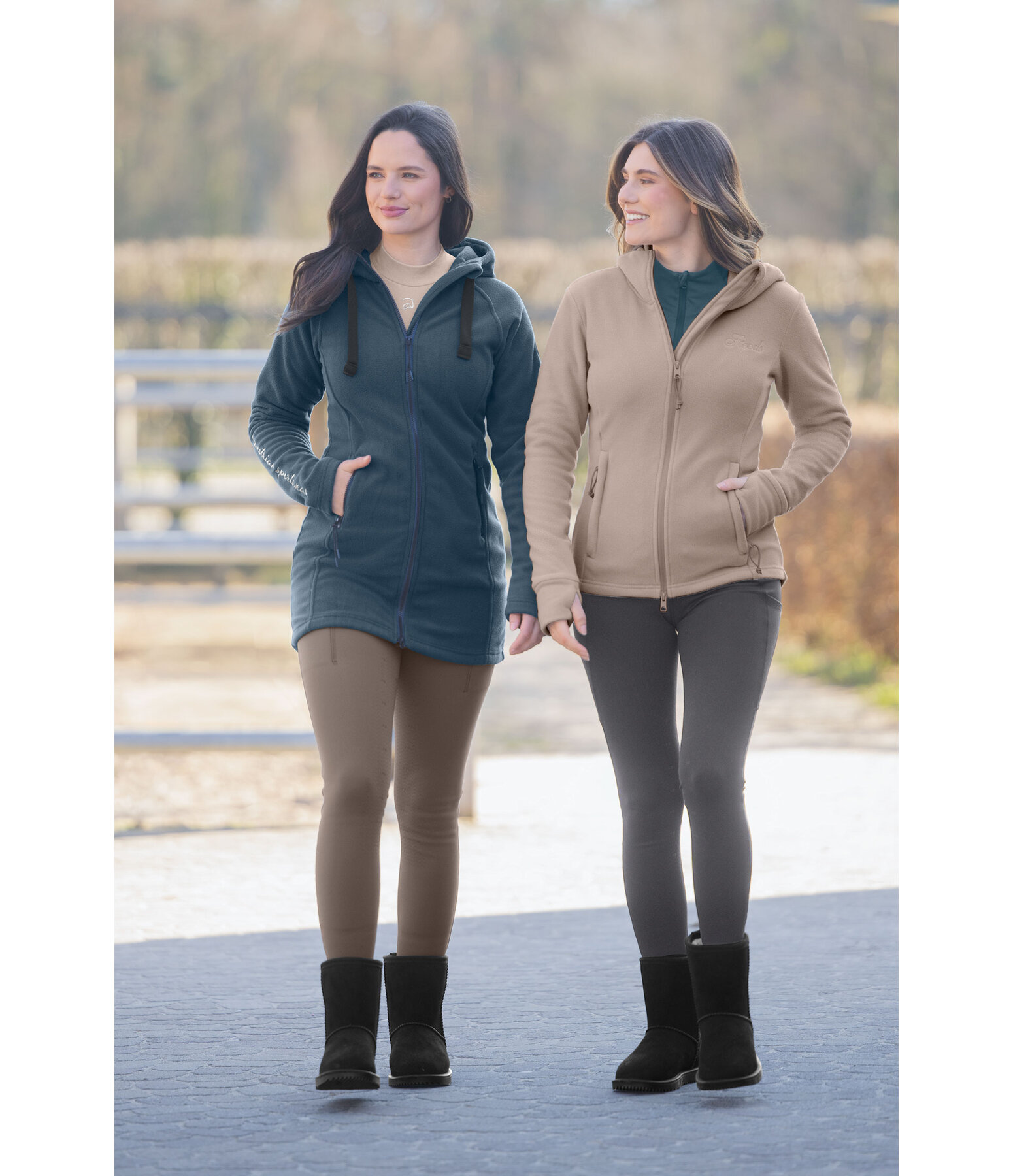Cappotto in pile con cappuccio Greta