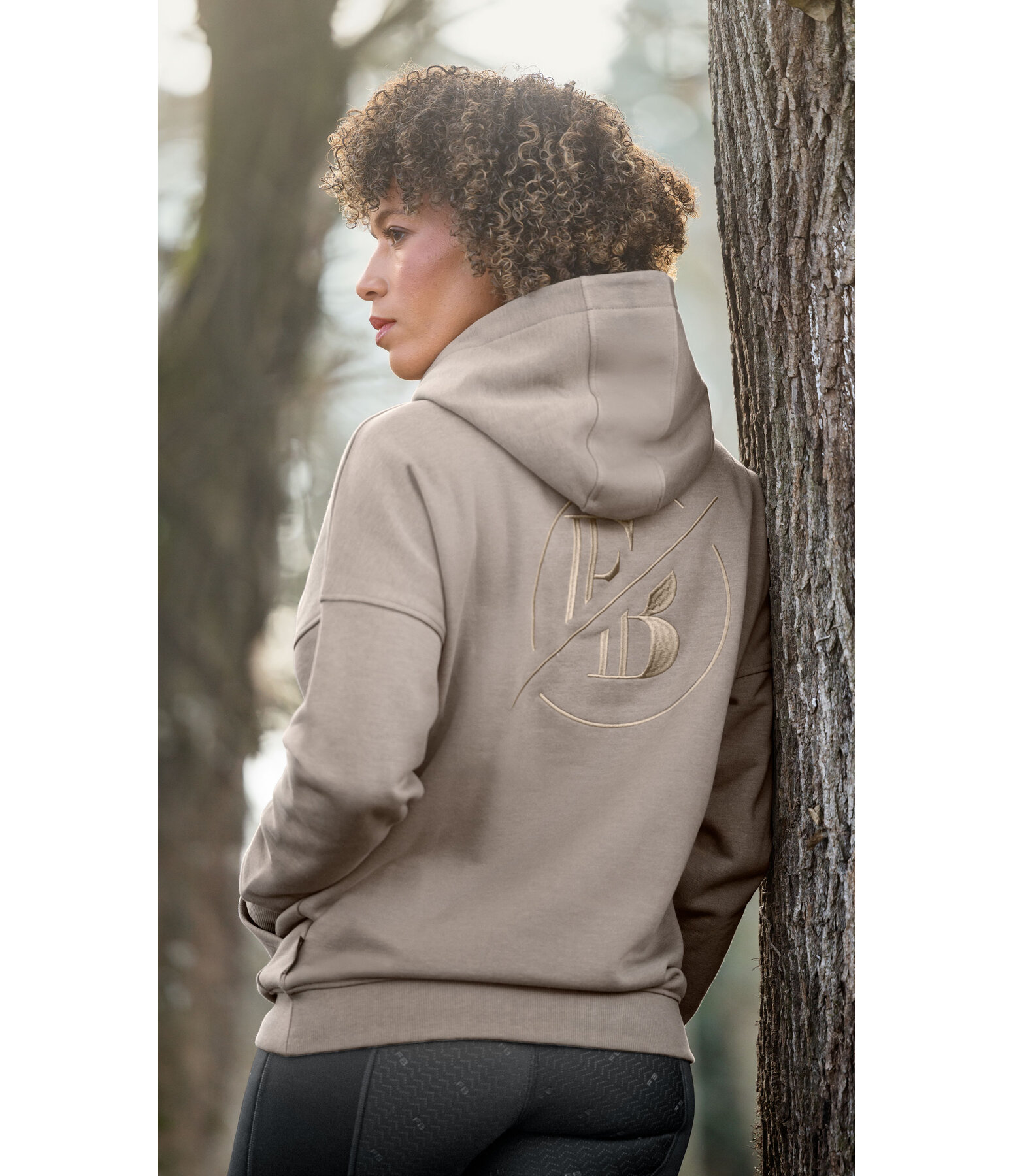 Felpa con cappuccio oversize Ella