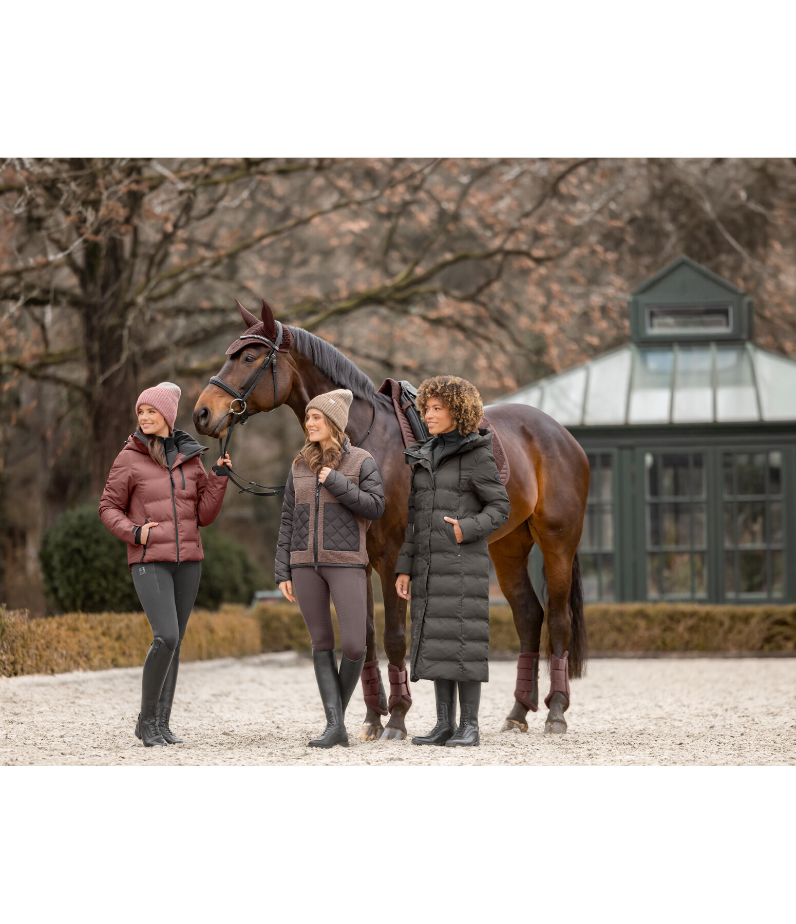 Giacca da equitazione funzionale con cappuccio Hailey