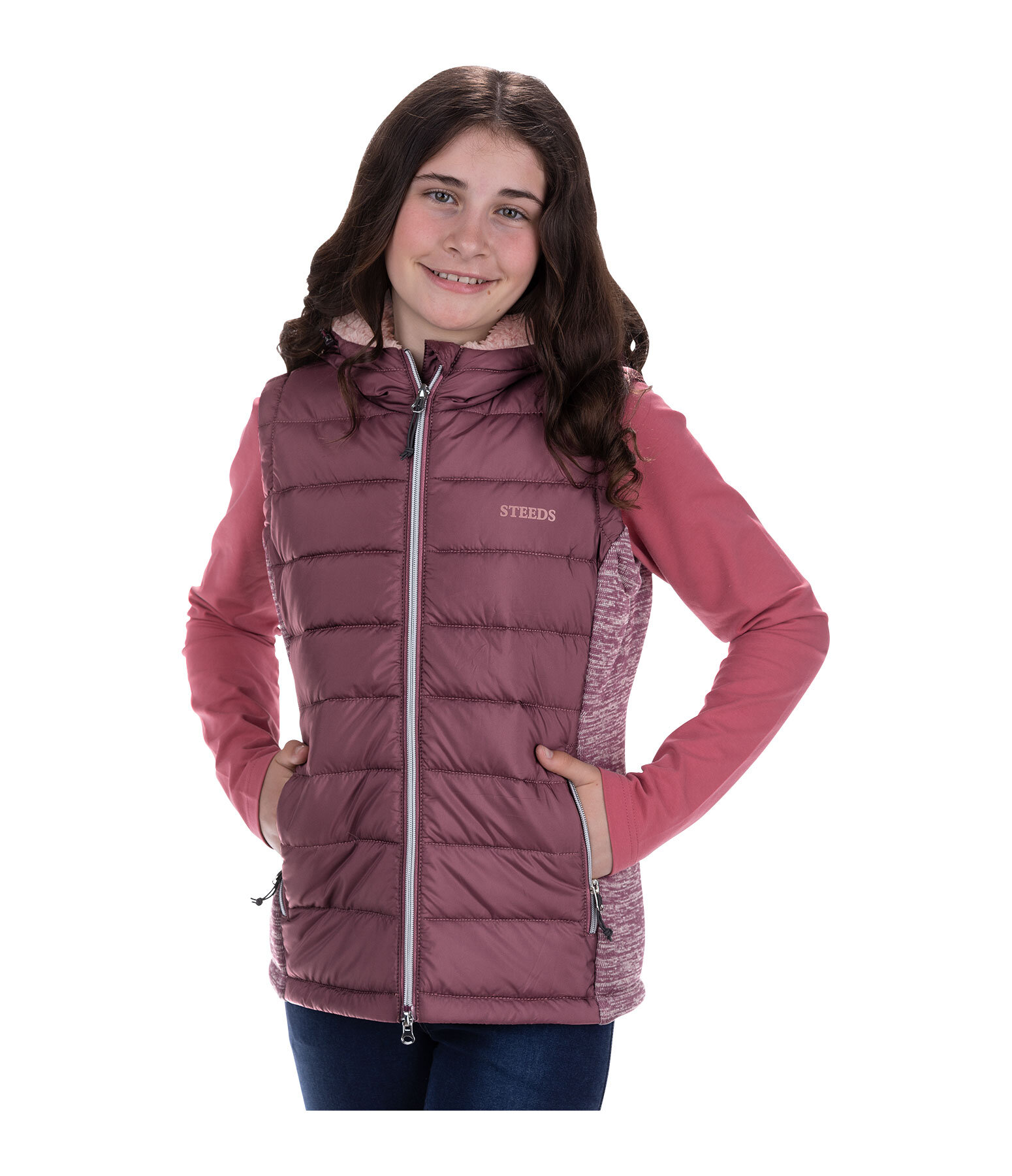 Gilet combinato con cappuccio per bambini Shana