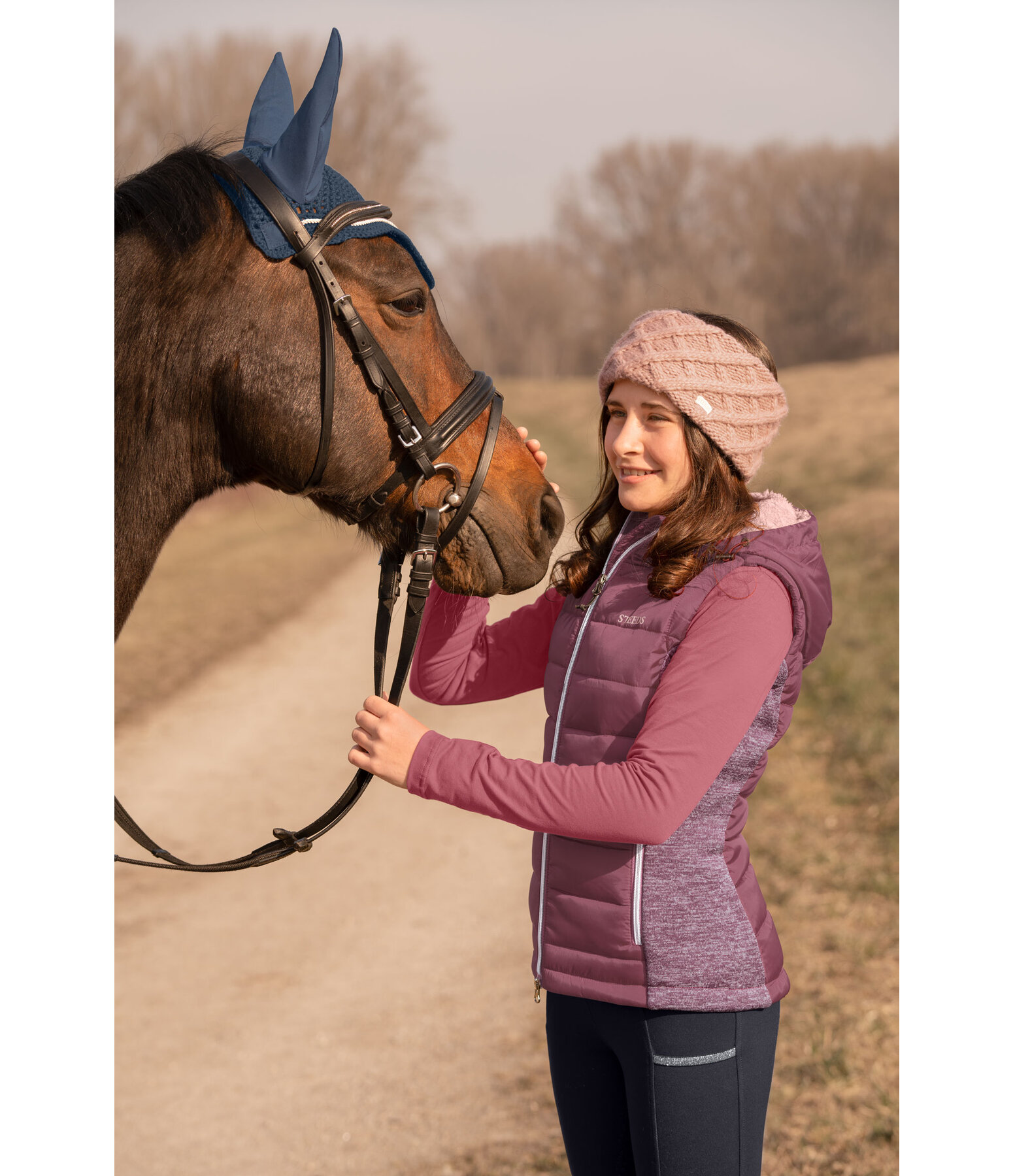 Gilet combinato con cappuccio per bambini Shana