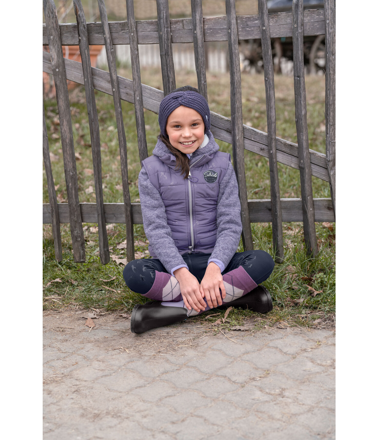 Gilet da equitazione combinato per bambini Sarah