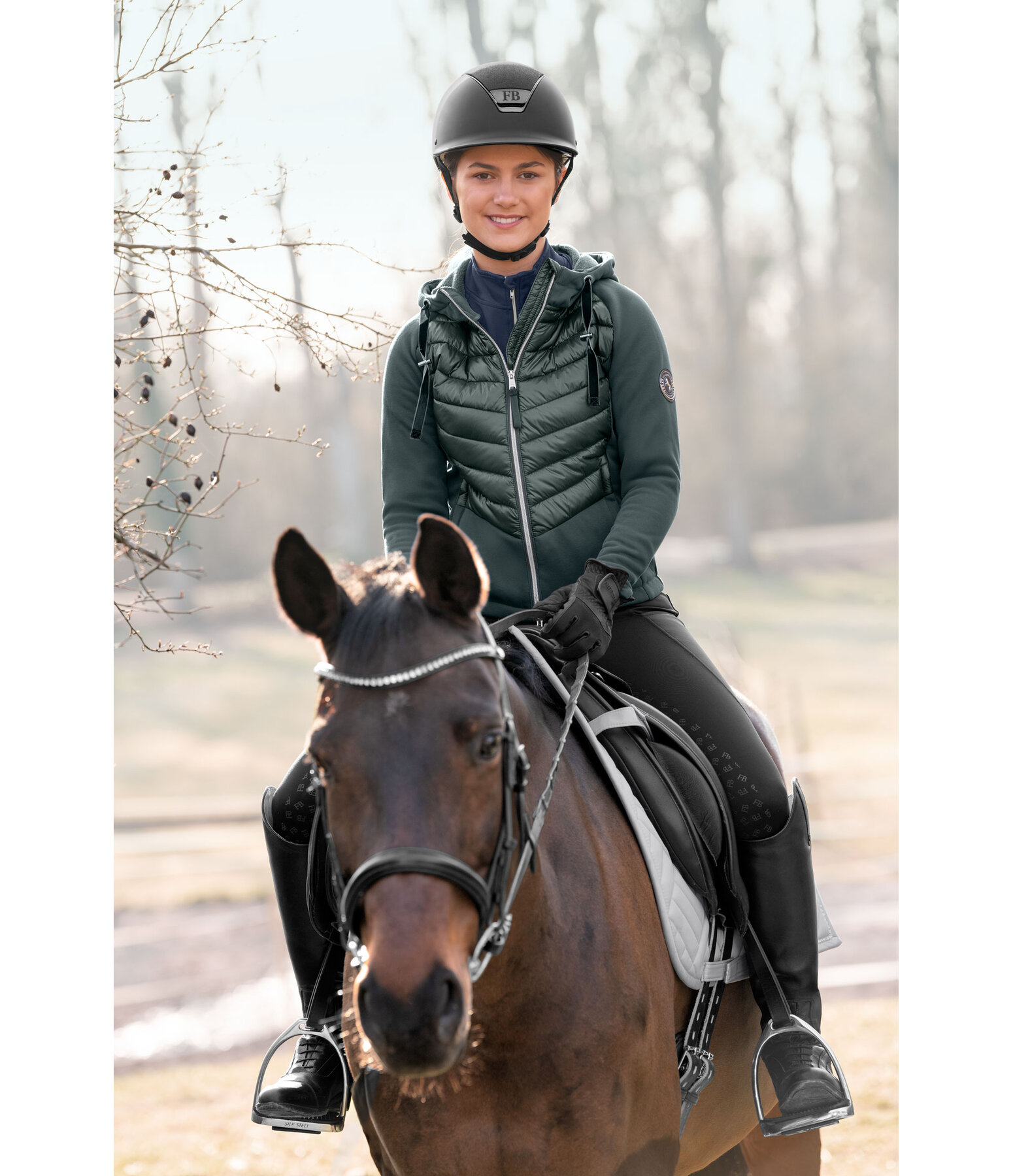 Giacca da equitazione combinata per bambini Bellia