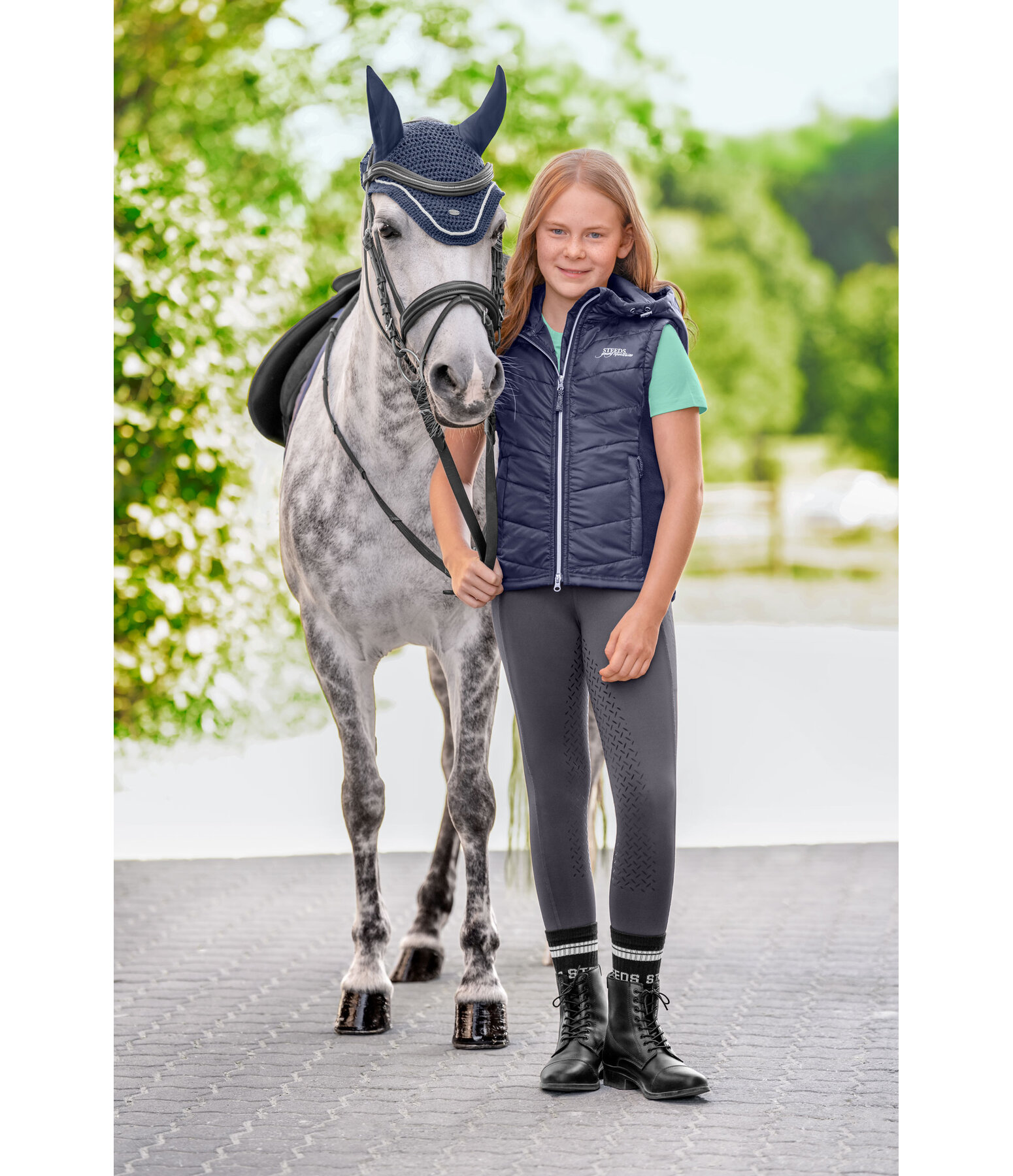 Gilet combinato trapuntato per bambini Isis