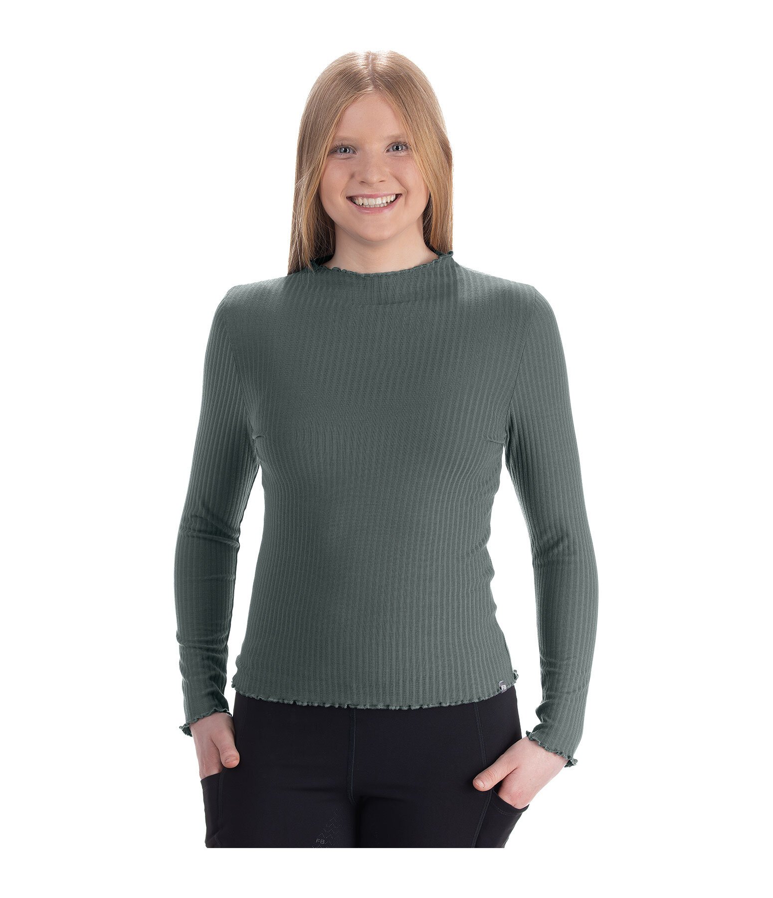 Maglia a maniche lunghe a costine per bambini Rita