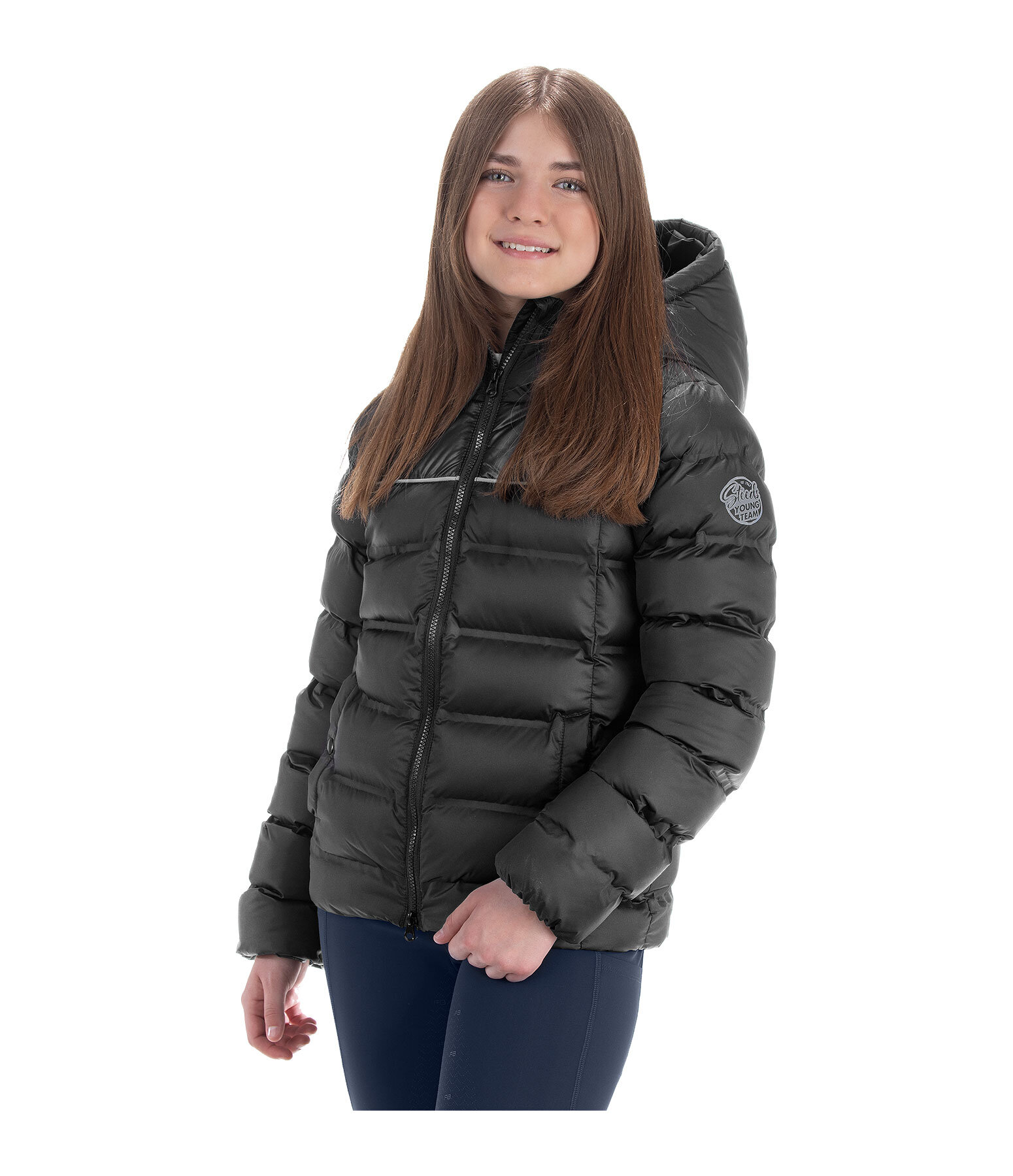 Giacca da equitazione invernale trapuntata per bambini Fenna