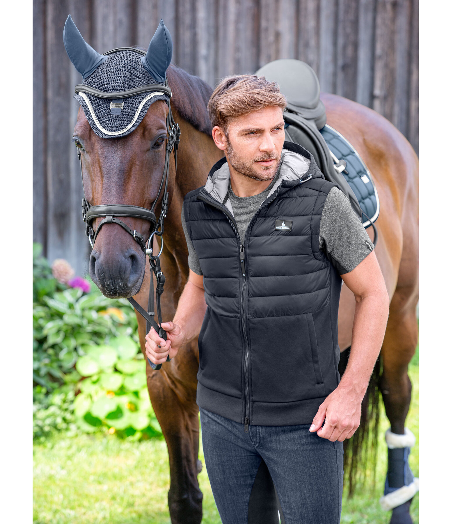 Gilet da equitazione combinato da uomo Austin