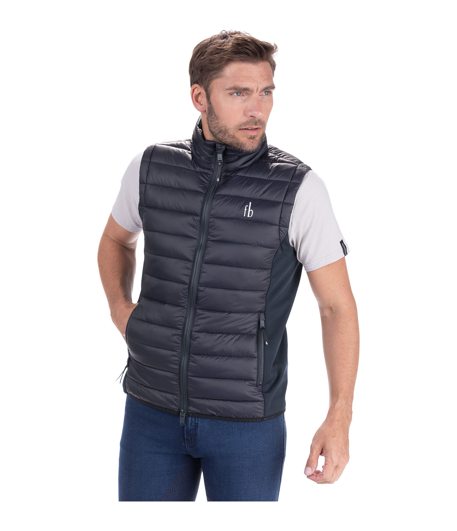 Gilet da equitazione combinato da uomo Dexter