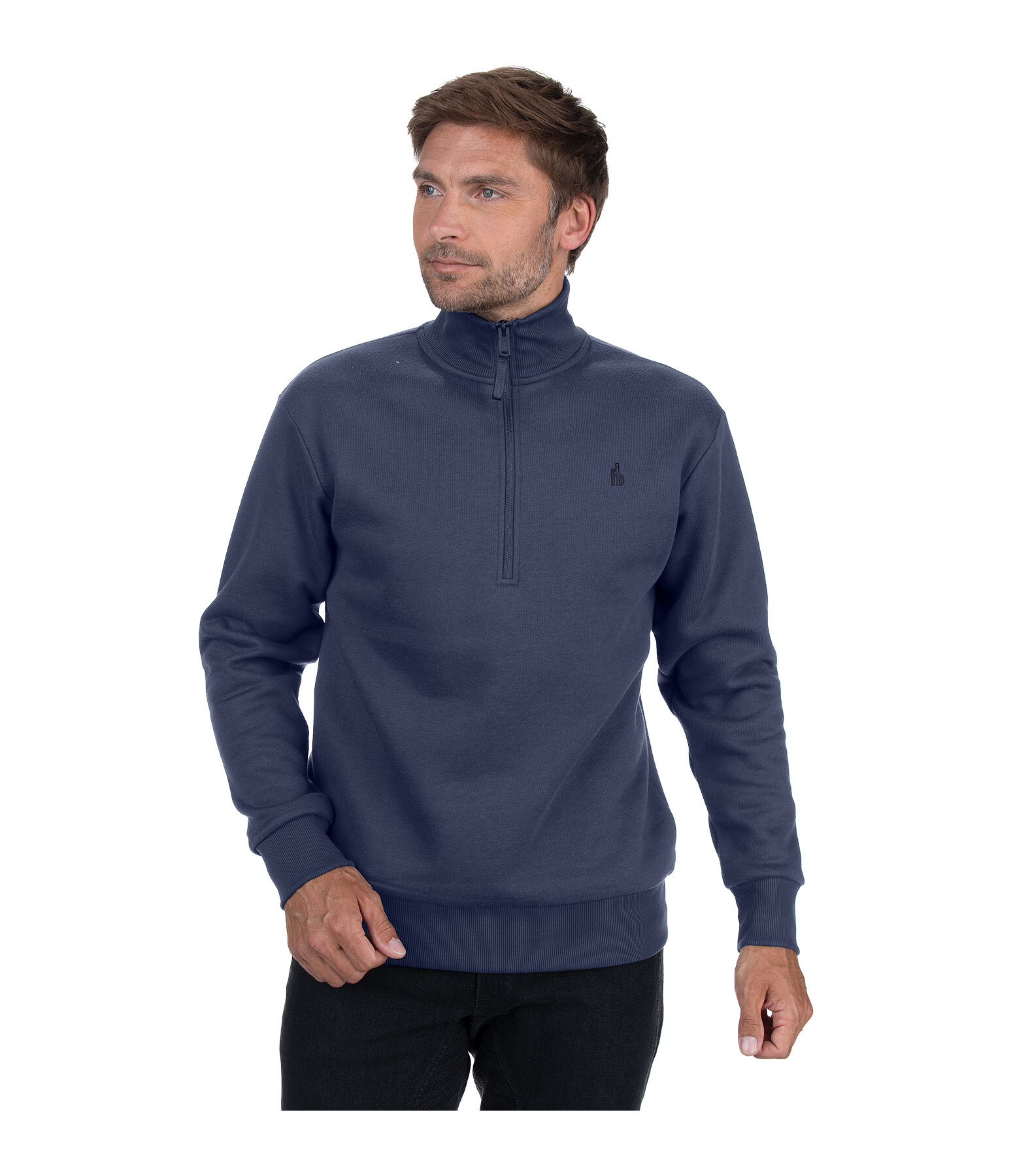 Felpa con mezza zip da uomo Portland