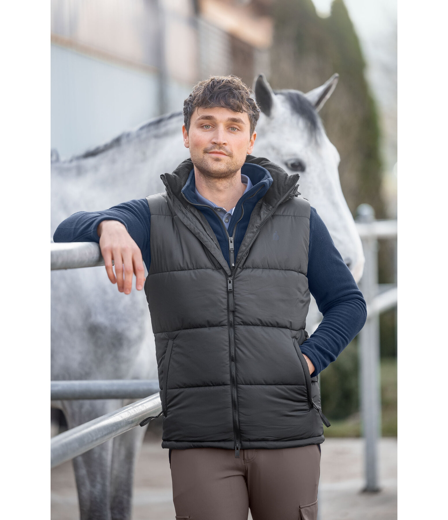 Gilet trapuntato da uomo Omaha