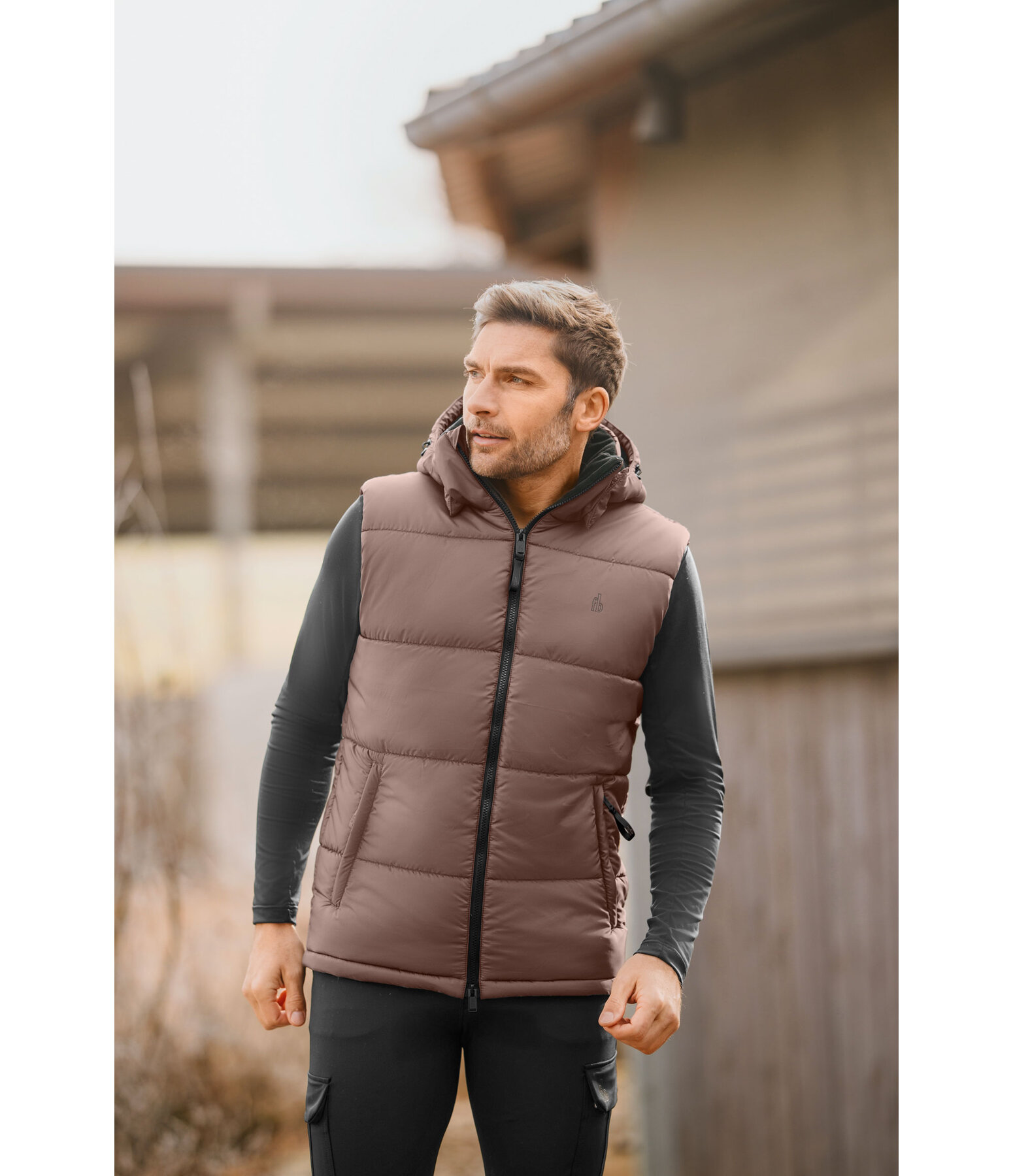 Gilet trapuntato da uomo Omaha