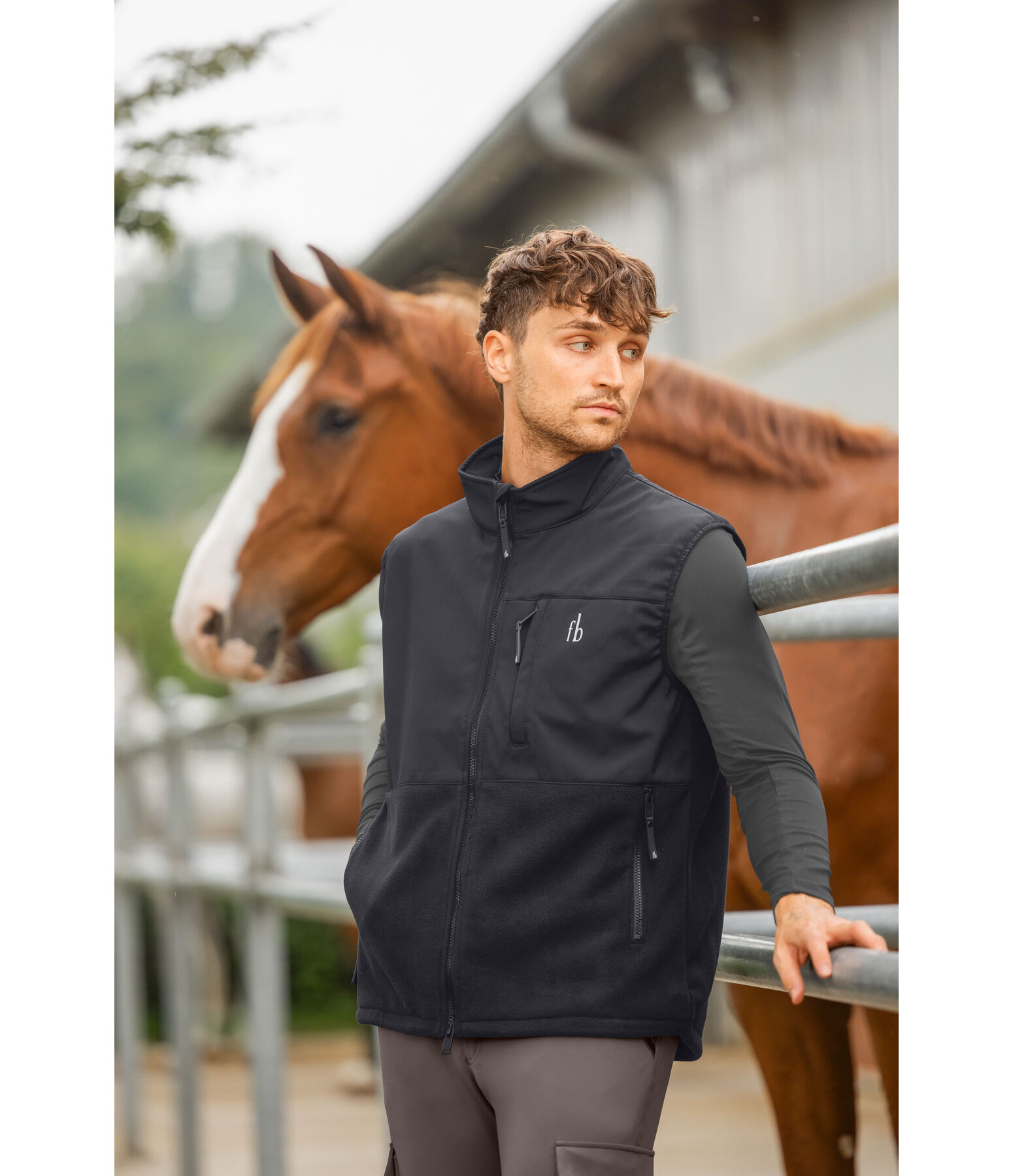 Gilet da equitazione combinato da uomo Chicago