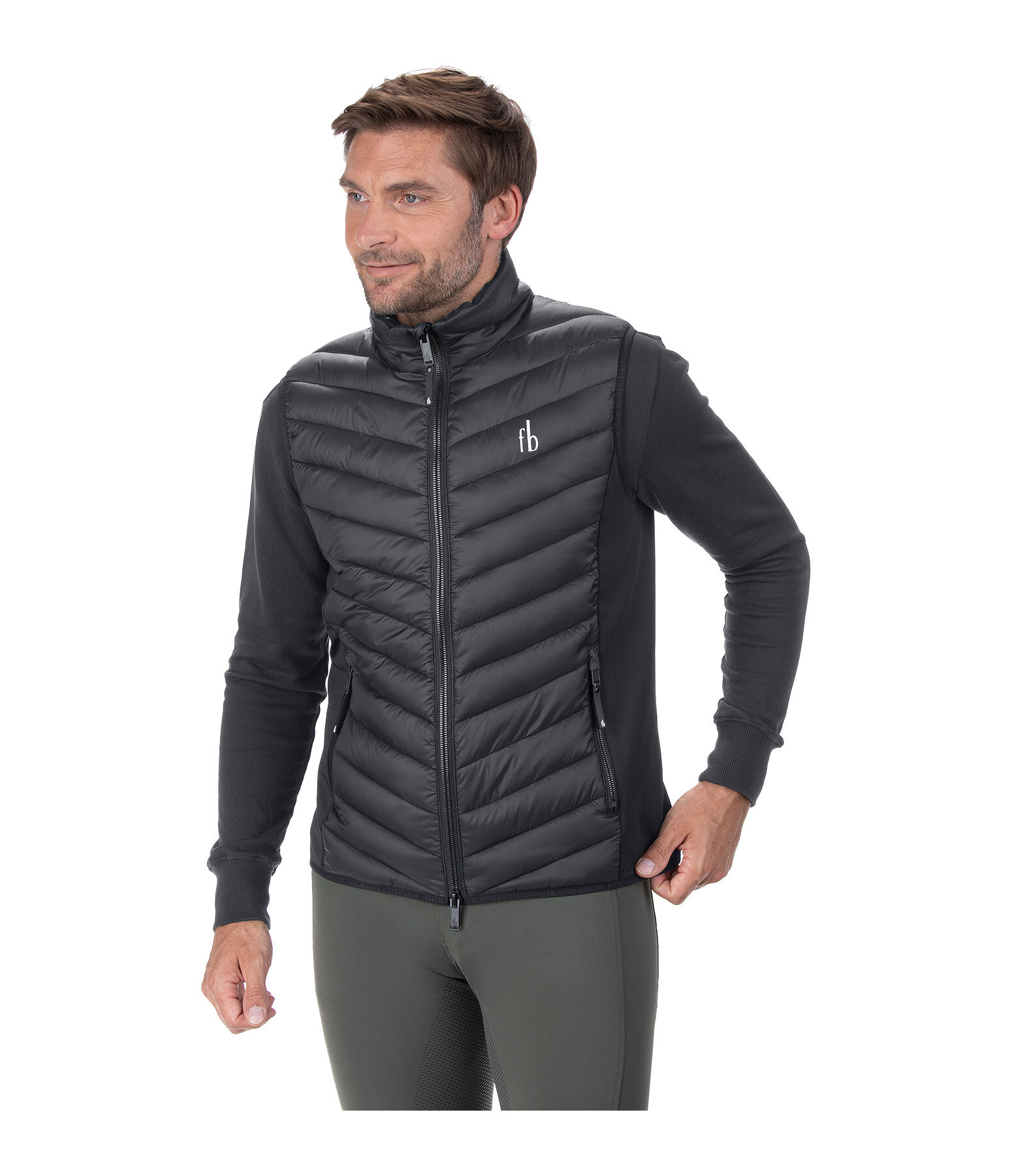 Gilet da equitazione combinato da uomo Noah