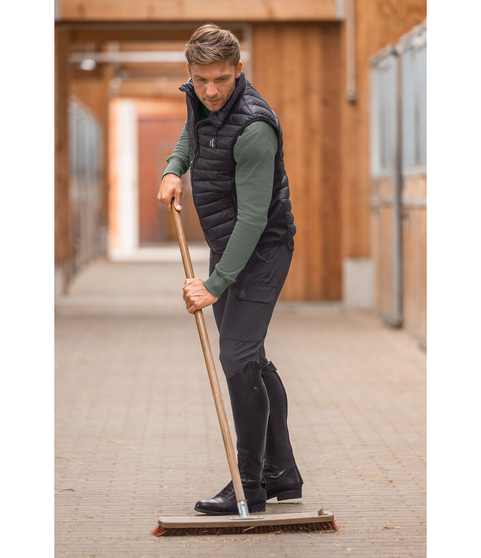 Gilet da equitazione combinato da uomo Noah