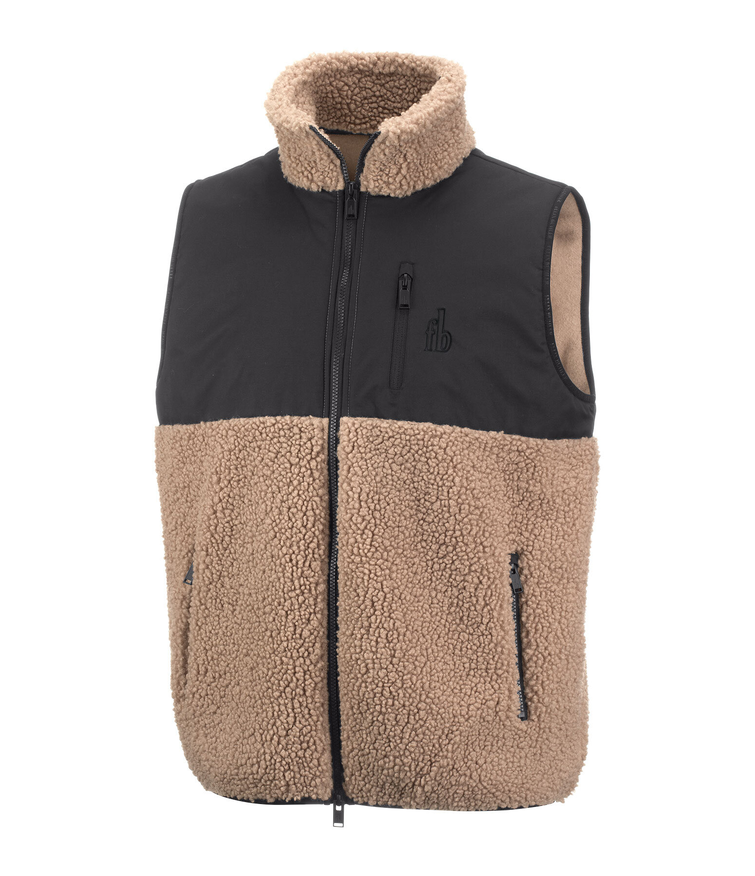 Gilet combinato con pelliccia sintetica Minnesota