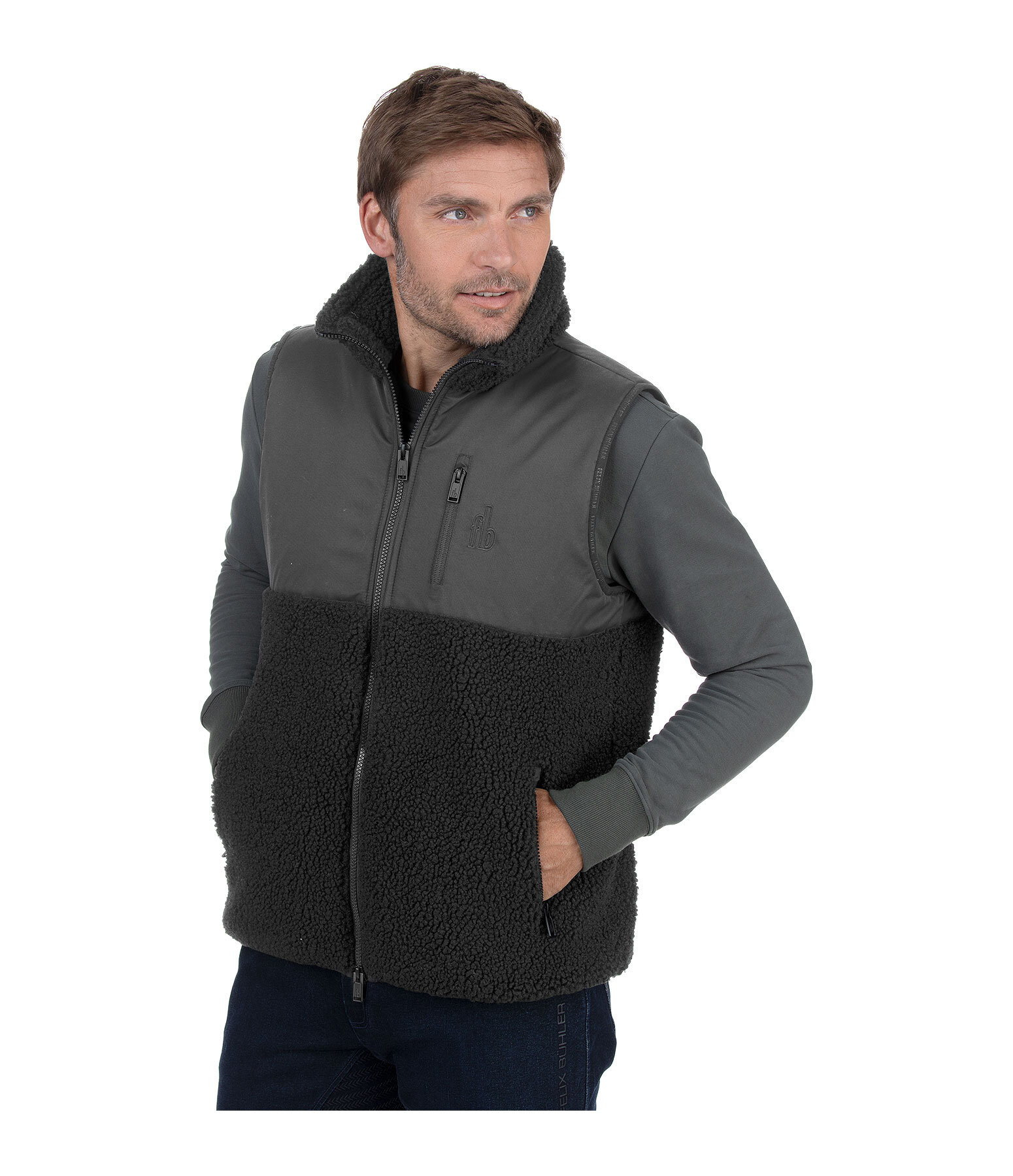 Gilet combinato con pelliccia sintetica Minnesota