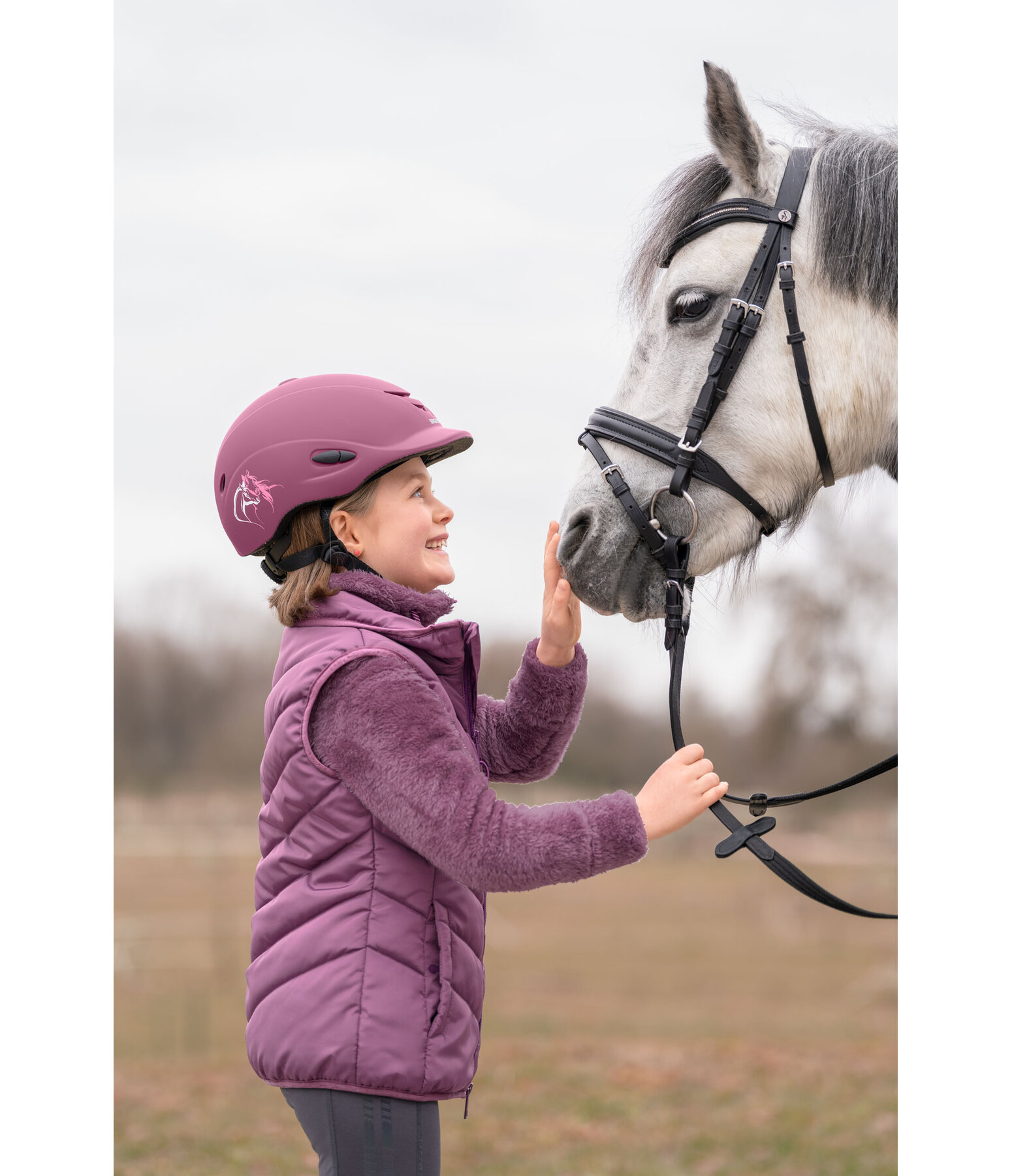 Casco da equitazione per bambini Sunny II Horse Love