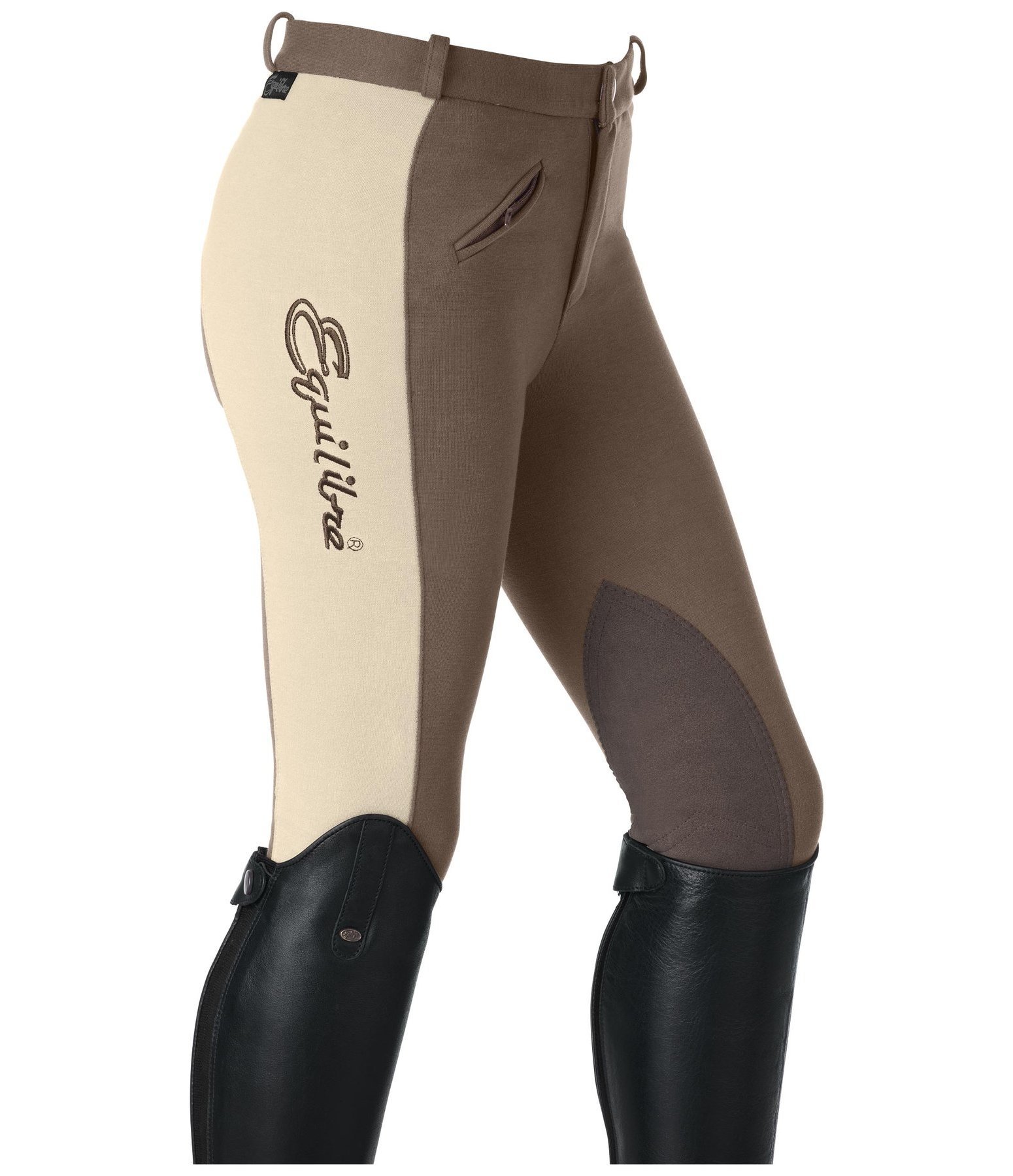 Pantaloni da equitazione per bambini con grip al ginocchio Cora