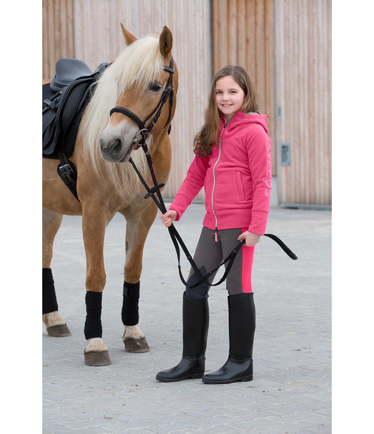 Pantaloni da equitazione con grip al ginocchio per bambini Cora