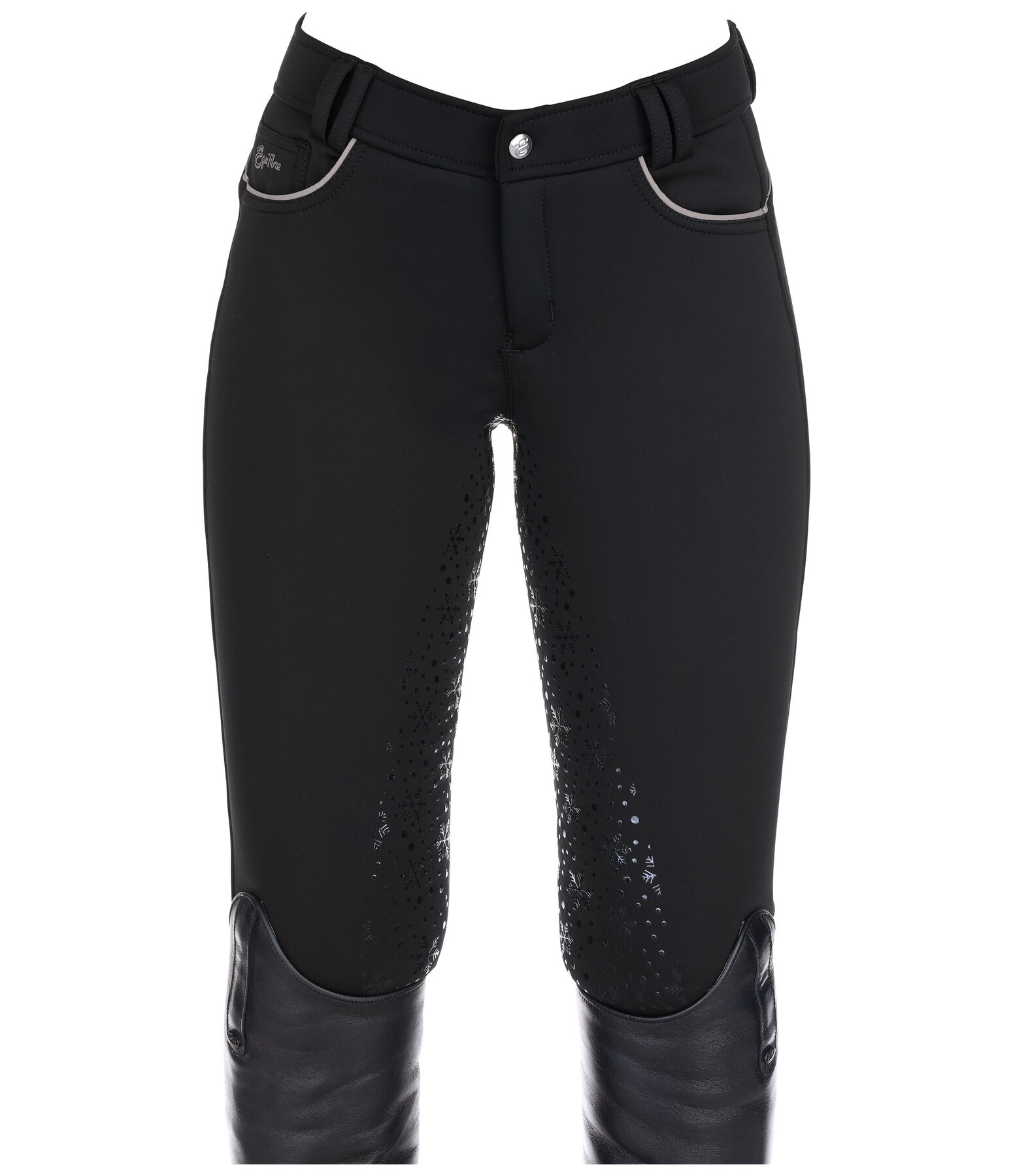 Pantaloni da equitazione per bambini termici full grip Caitlyn