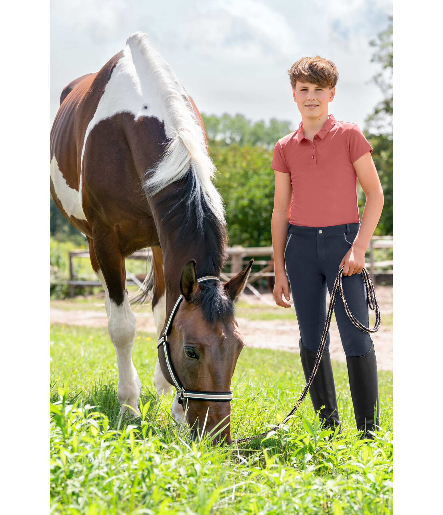 Pantaloni da equitazione full grip per bambini Sidney