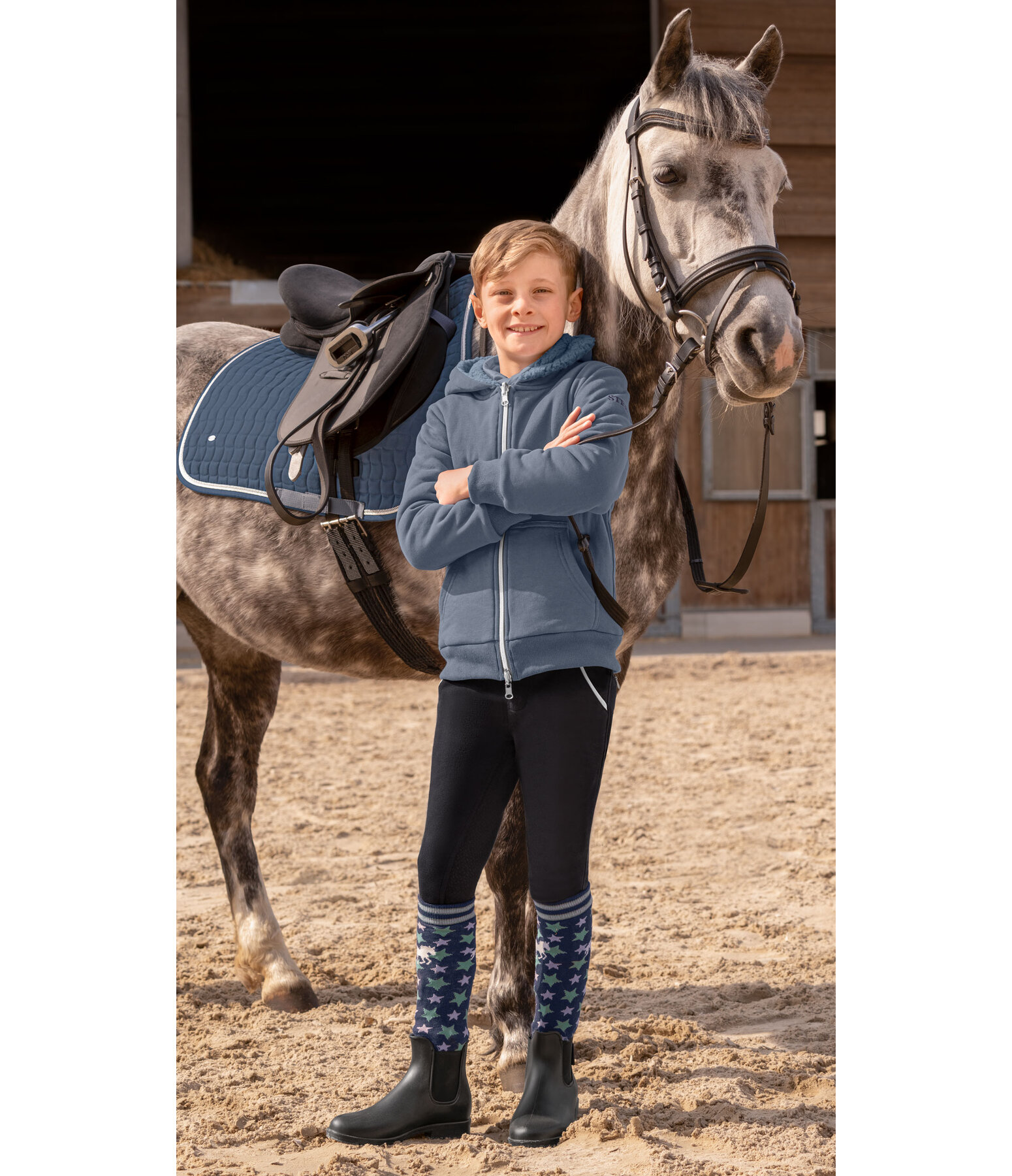 Pantaloni da equitazione full grip unisex per bambini Sidney