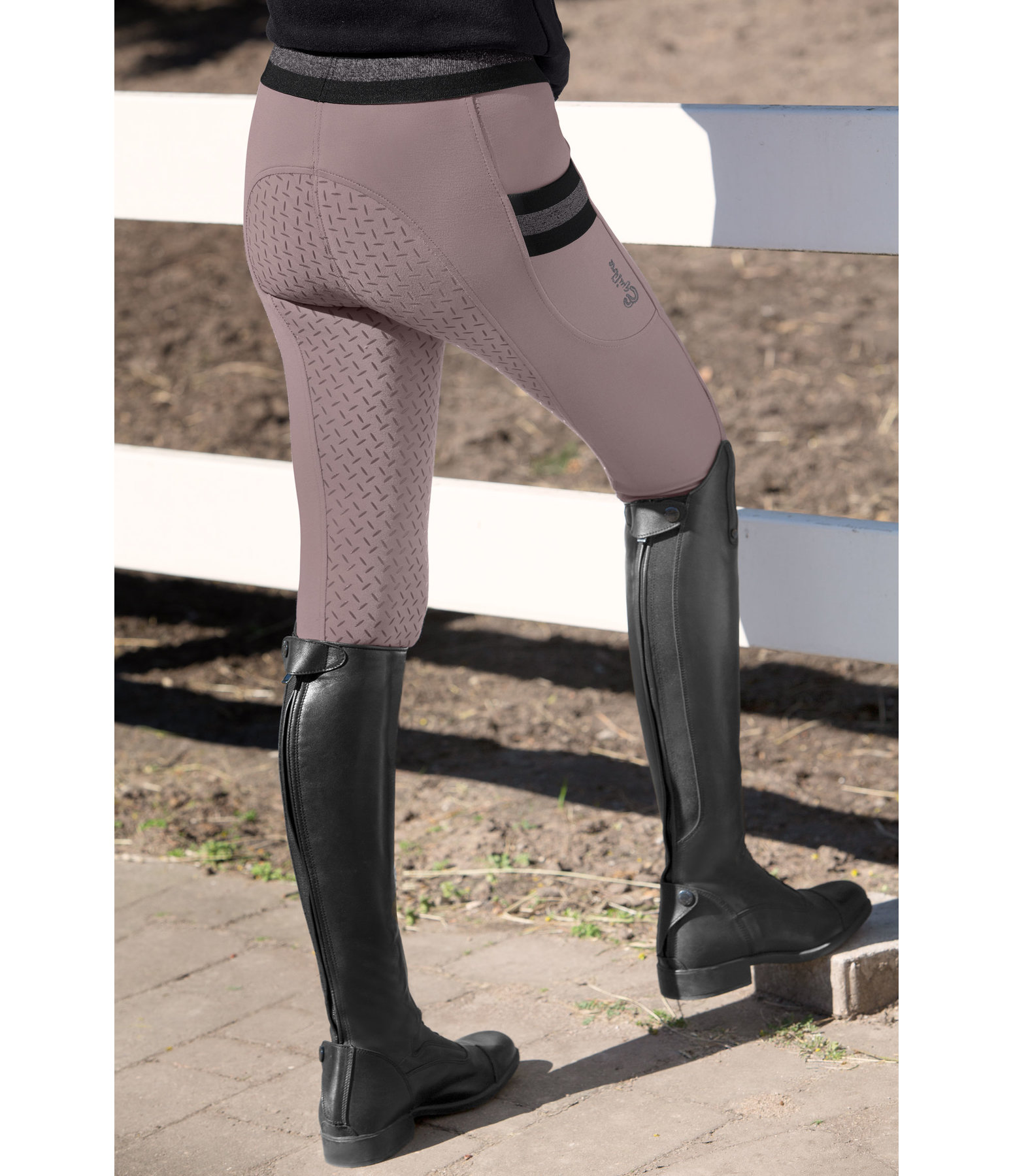 Leggings da equitazione full grip per bambini Aurelie