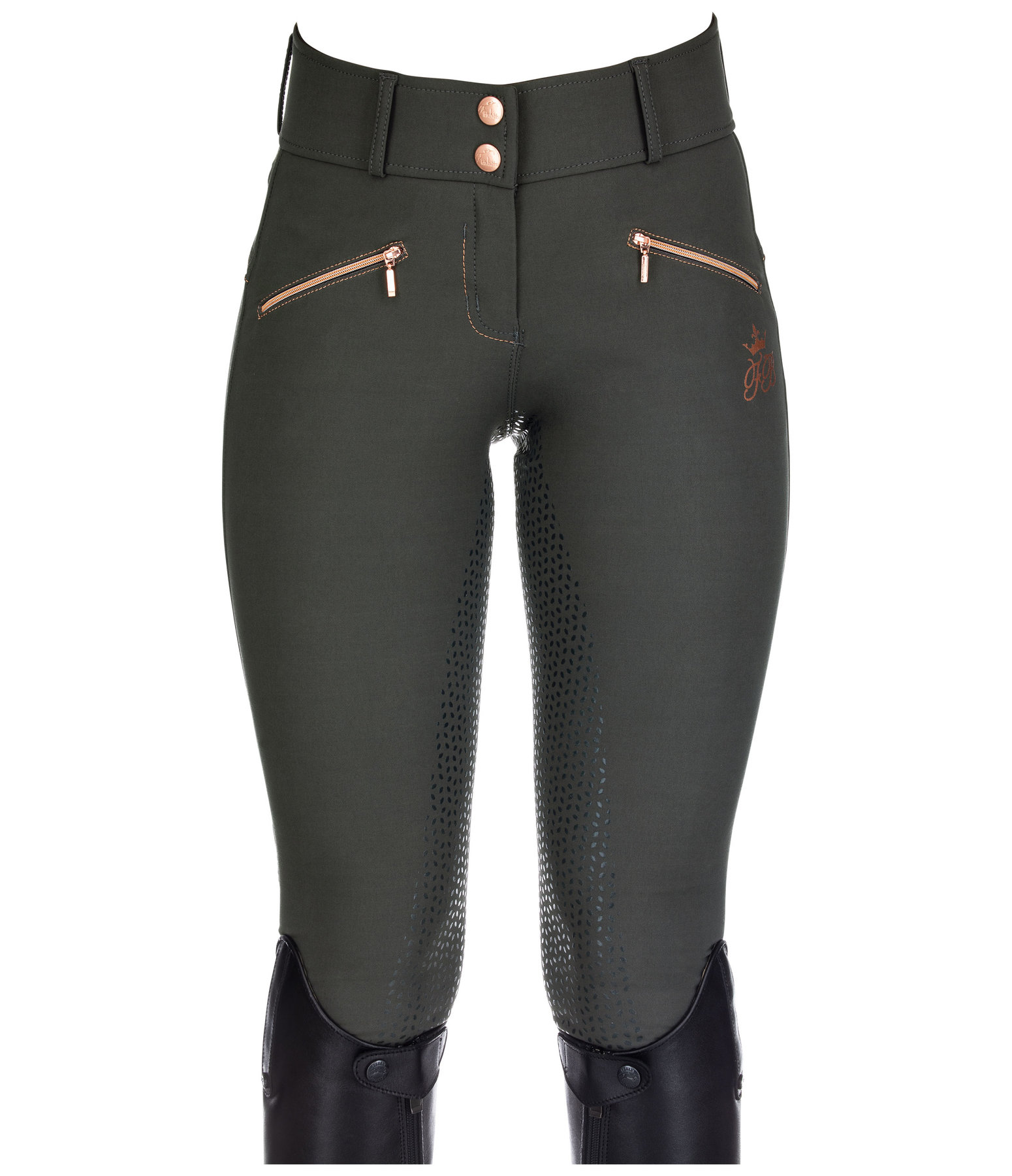 Pantaloni da equitazione a vita alta full grip Catherine