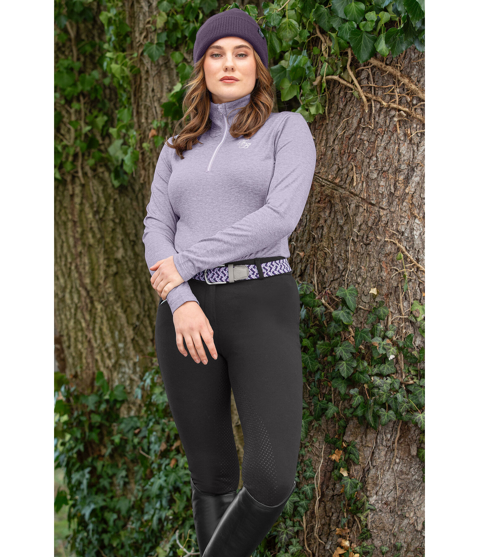 Pantaloni da equitazione full grip Basic