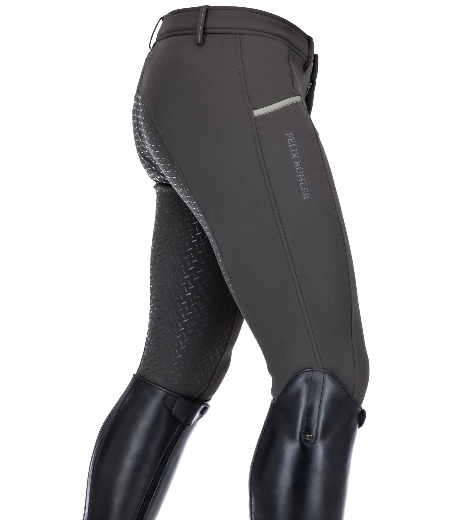 Pantaloni da equitazione softshell da uomo full grip Oliver