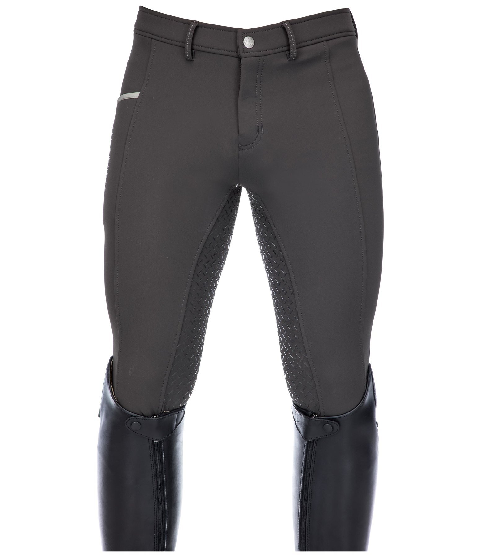 Pantaloni da equitazione softshell da uomo full grip Oliver