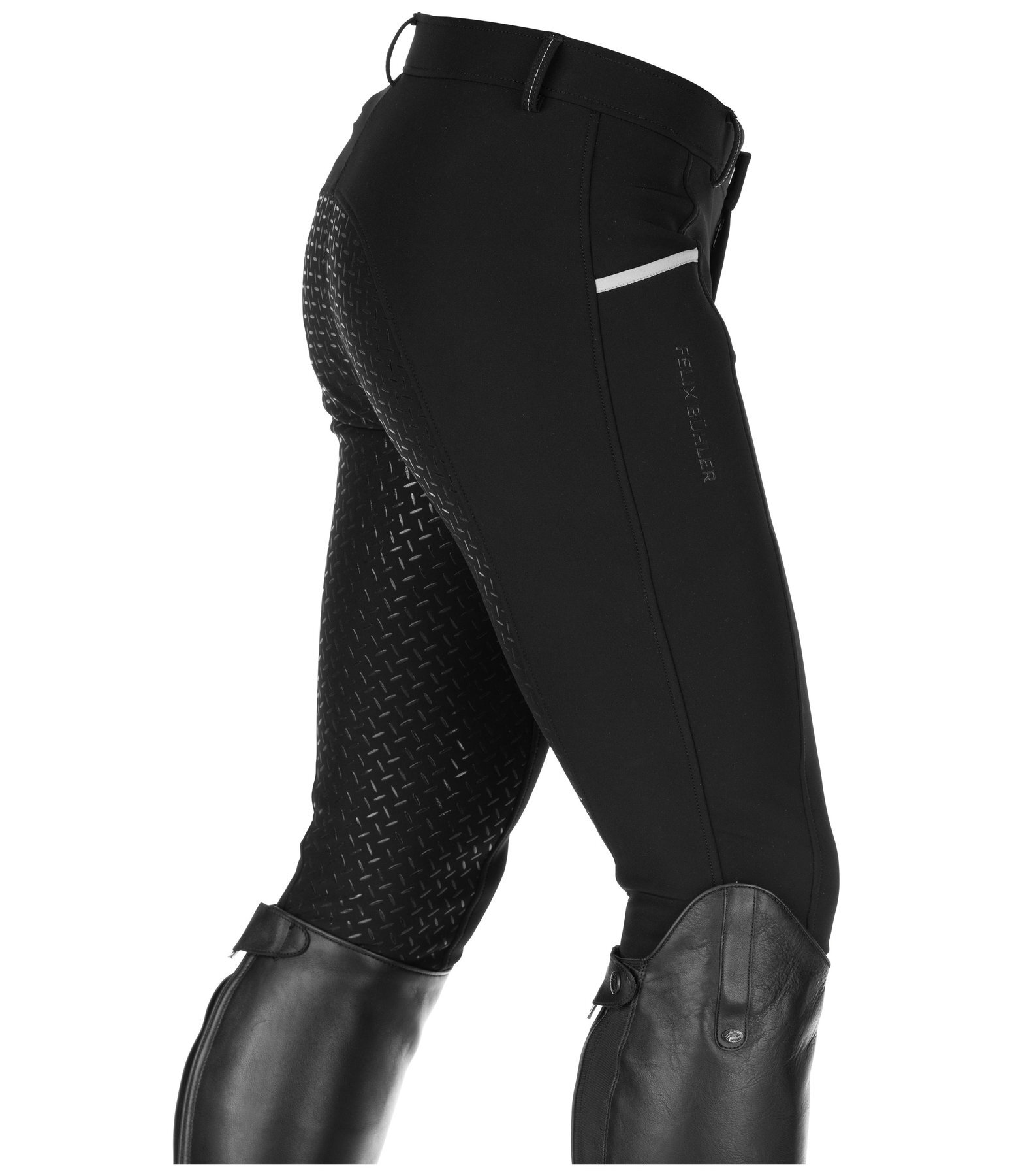 Pantaloni da equitazione softshell da uomo full grip Oliver