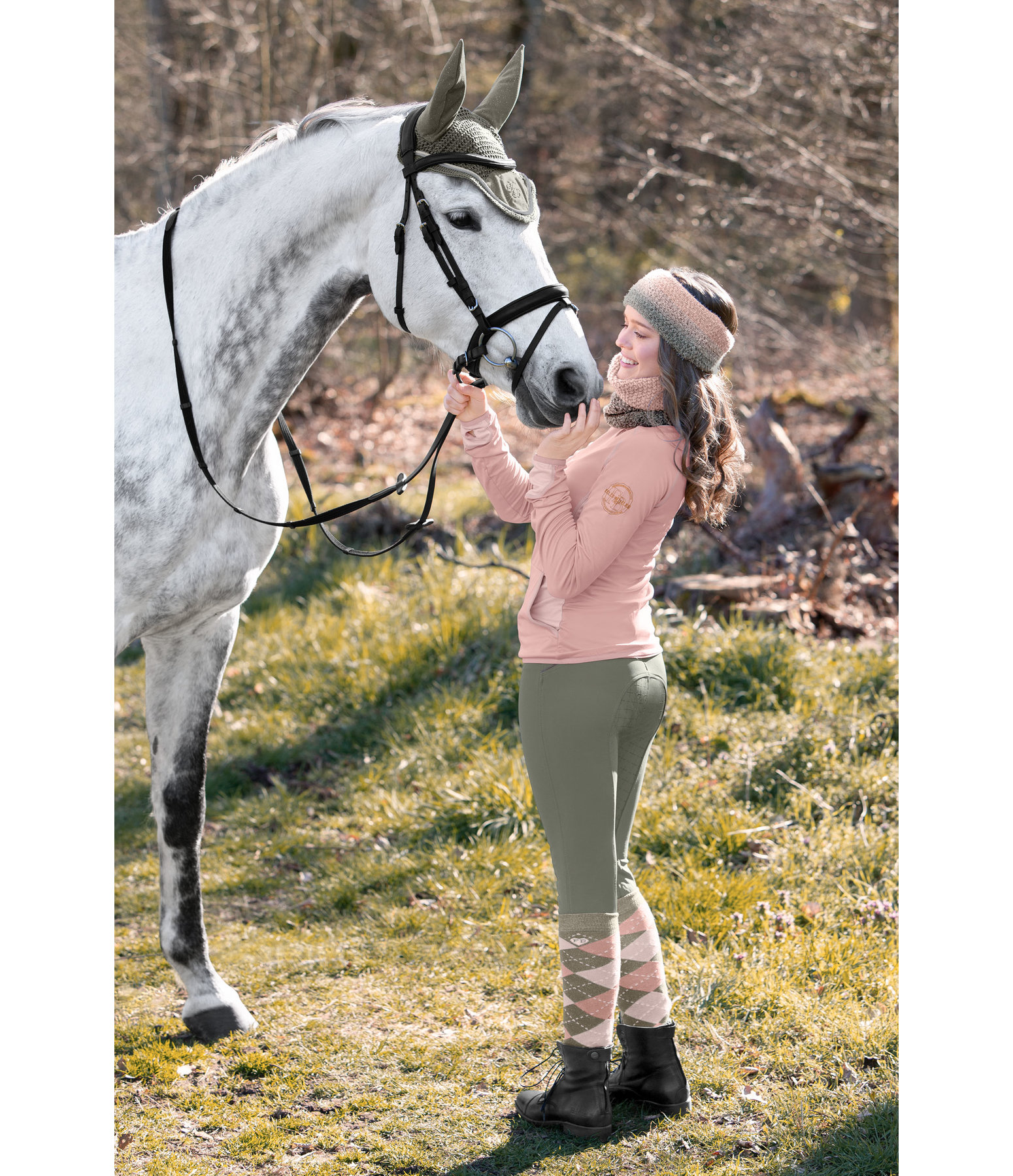 Pantaloni da equitazione full grip per bambini Paula