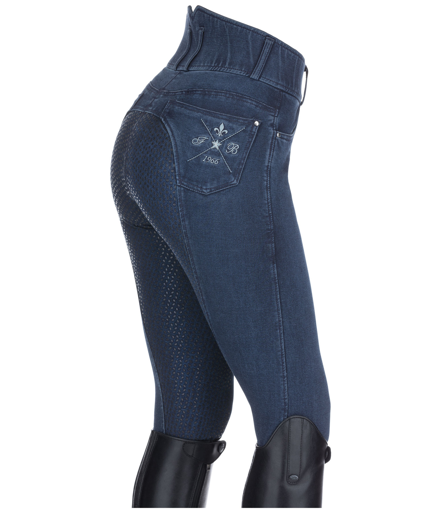 Jeans da equitazione a vita alta full grip Helene
