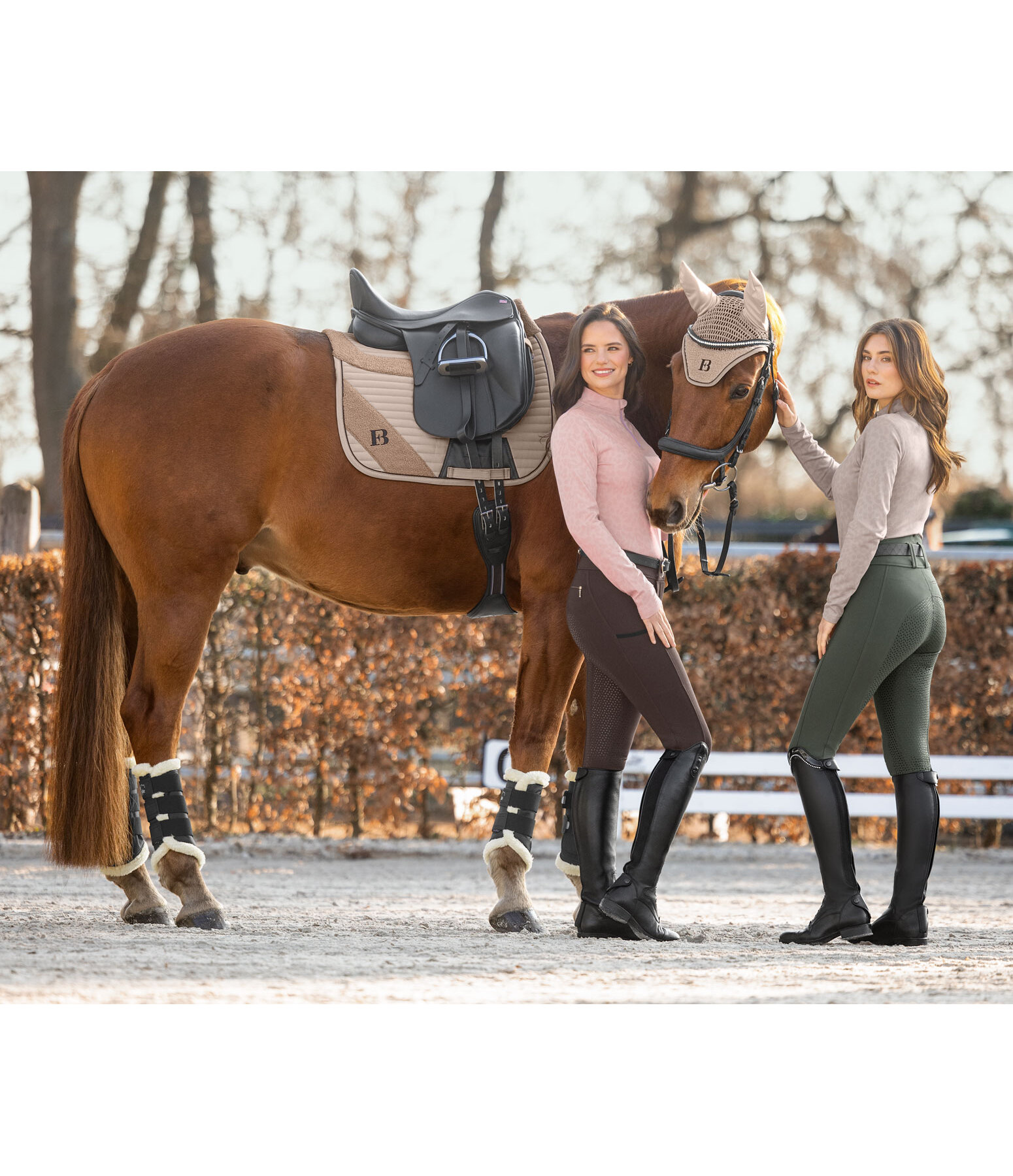 Pantaloni da equitazione a vita alta full grip Juliane
