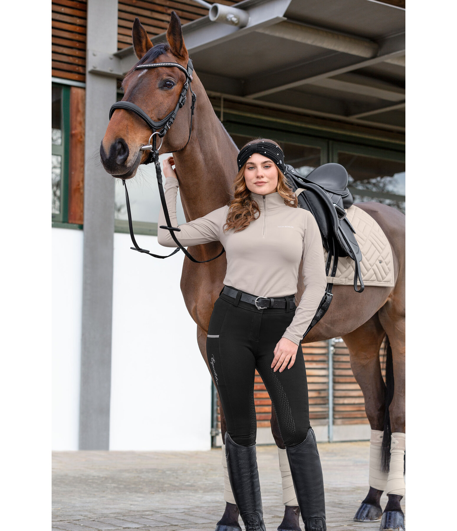 Pantaloni da equitazione full grip Janina
